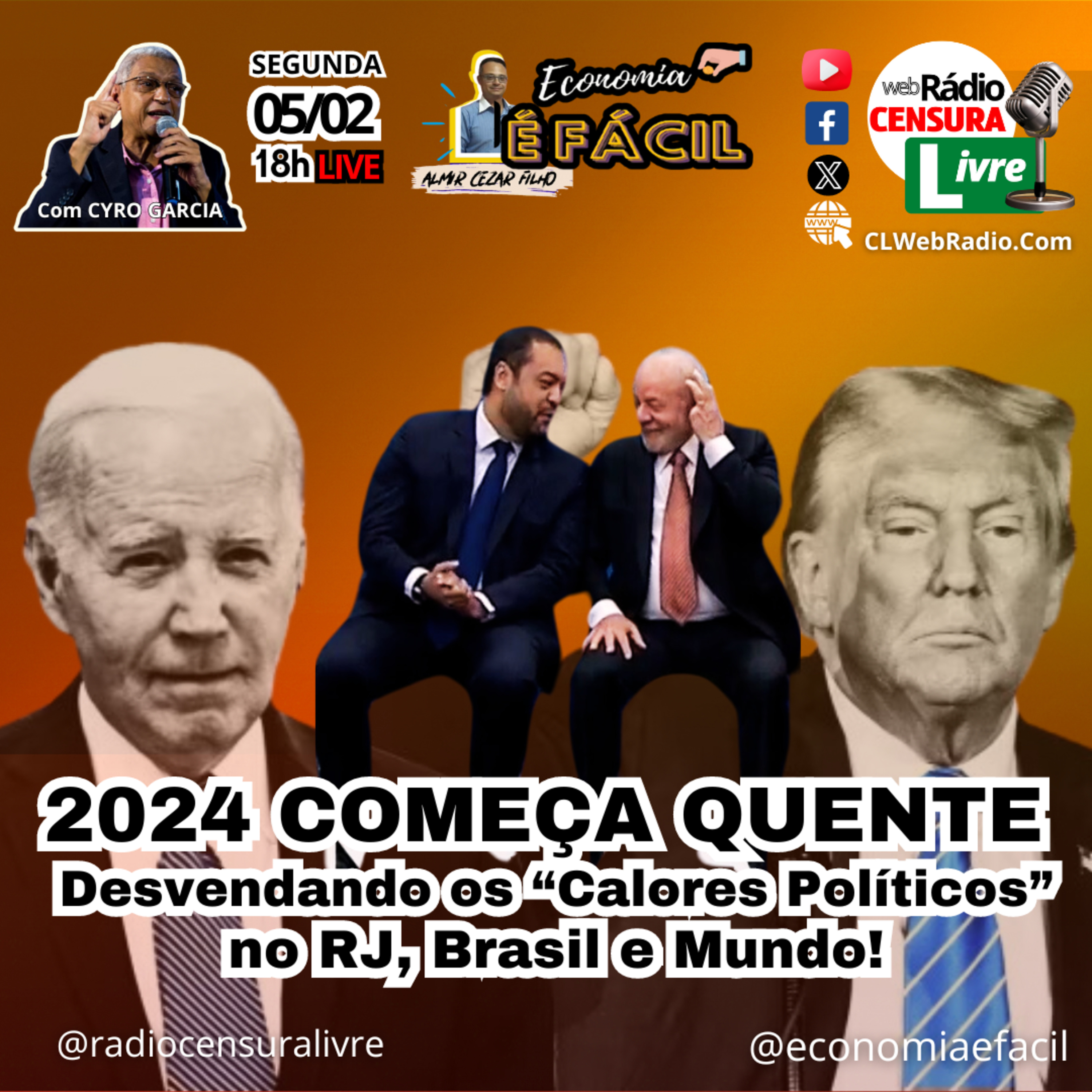 Economia é Fácil - Janeiro em Chamas: Análises Explosivas da conjuntura do 1º mês de 2024 🔍🌐" episode artwork