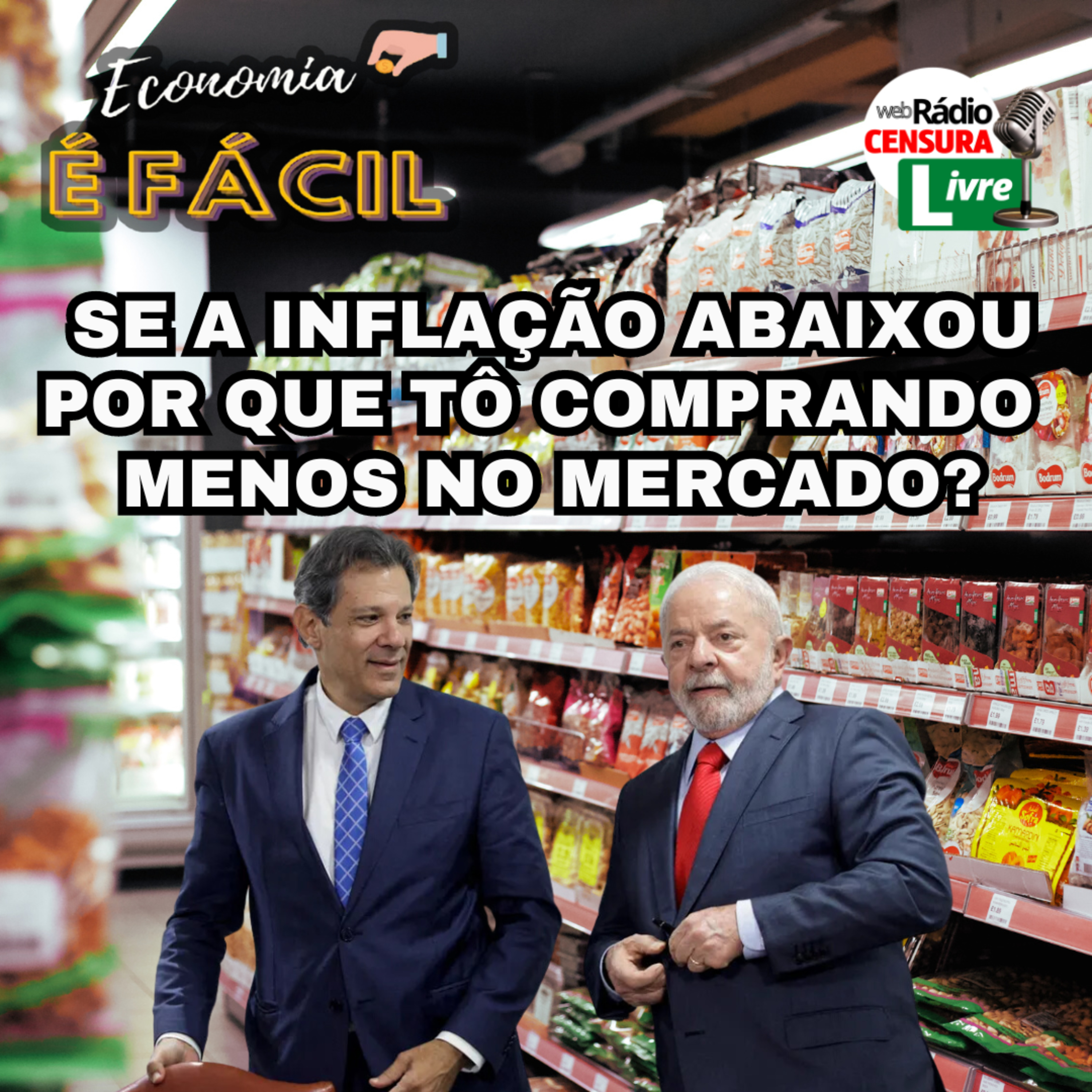 ECONOMIA É FÁCIL | Se a inflação abaixou por que tô comprando menos no mercado? episode artwork