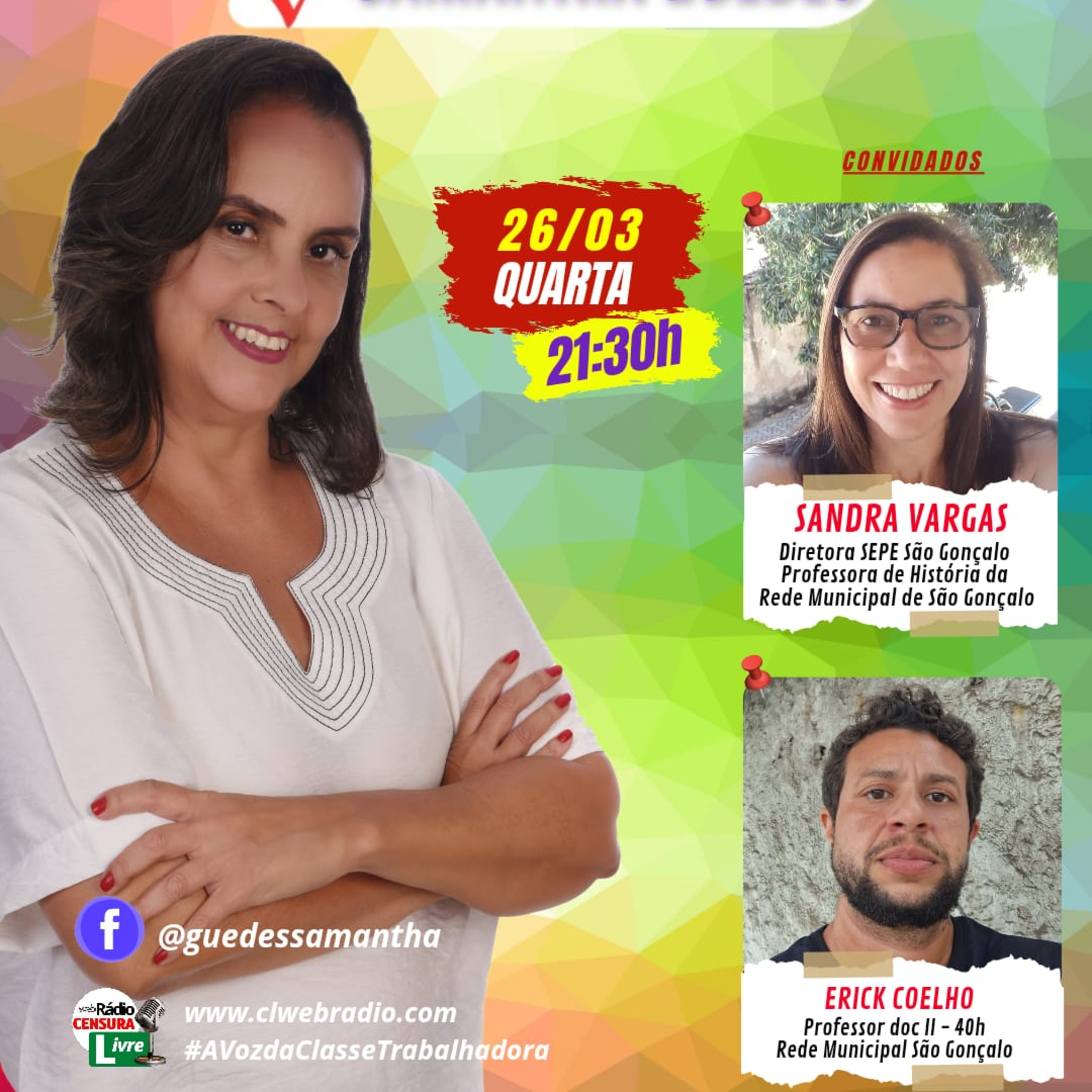 DESENROLANDO SAMANTHA GUEDES Atacar a educação pública é abrir caminhos para a privatização 26/3/25 episode artwork