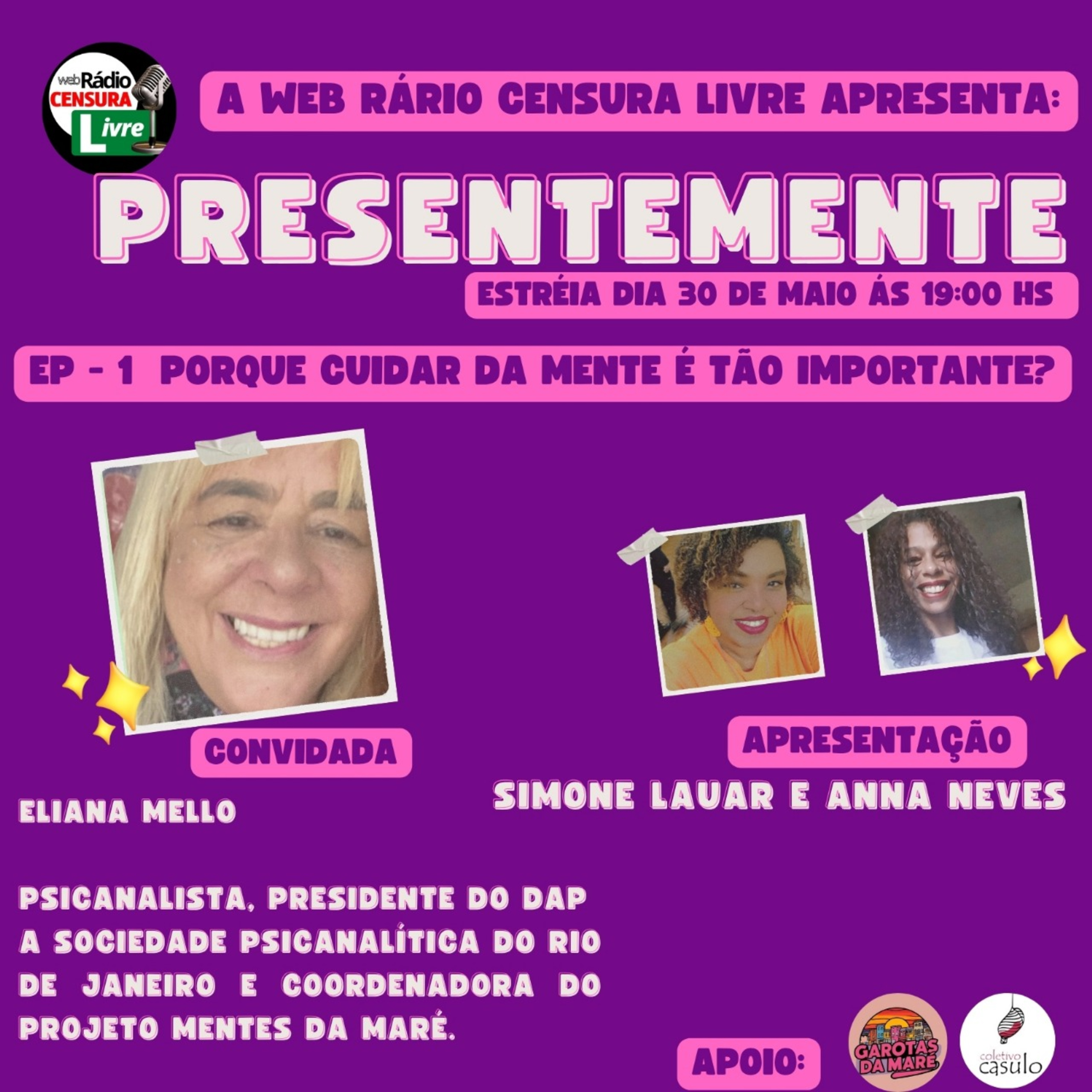 PRESENTEMENTE - EP-1 Porque cuidar da mente é tão importante? (30/5/2025) episode artwork