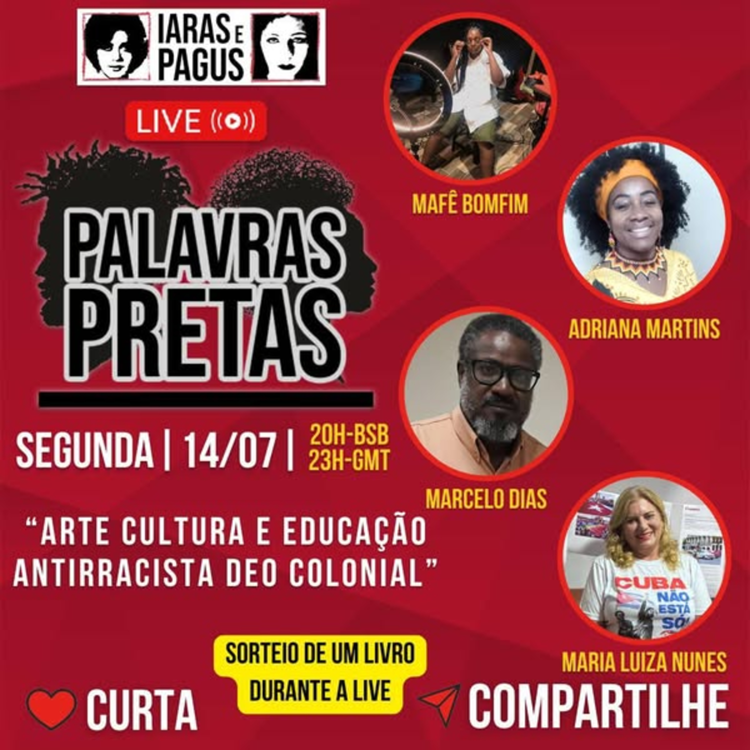 PALAVRAS PRETAS - Arte Cultura e Educação Antirracista Deo Colonial (14/7/2025) episode artwork