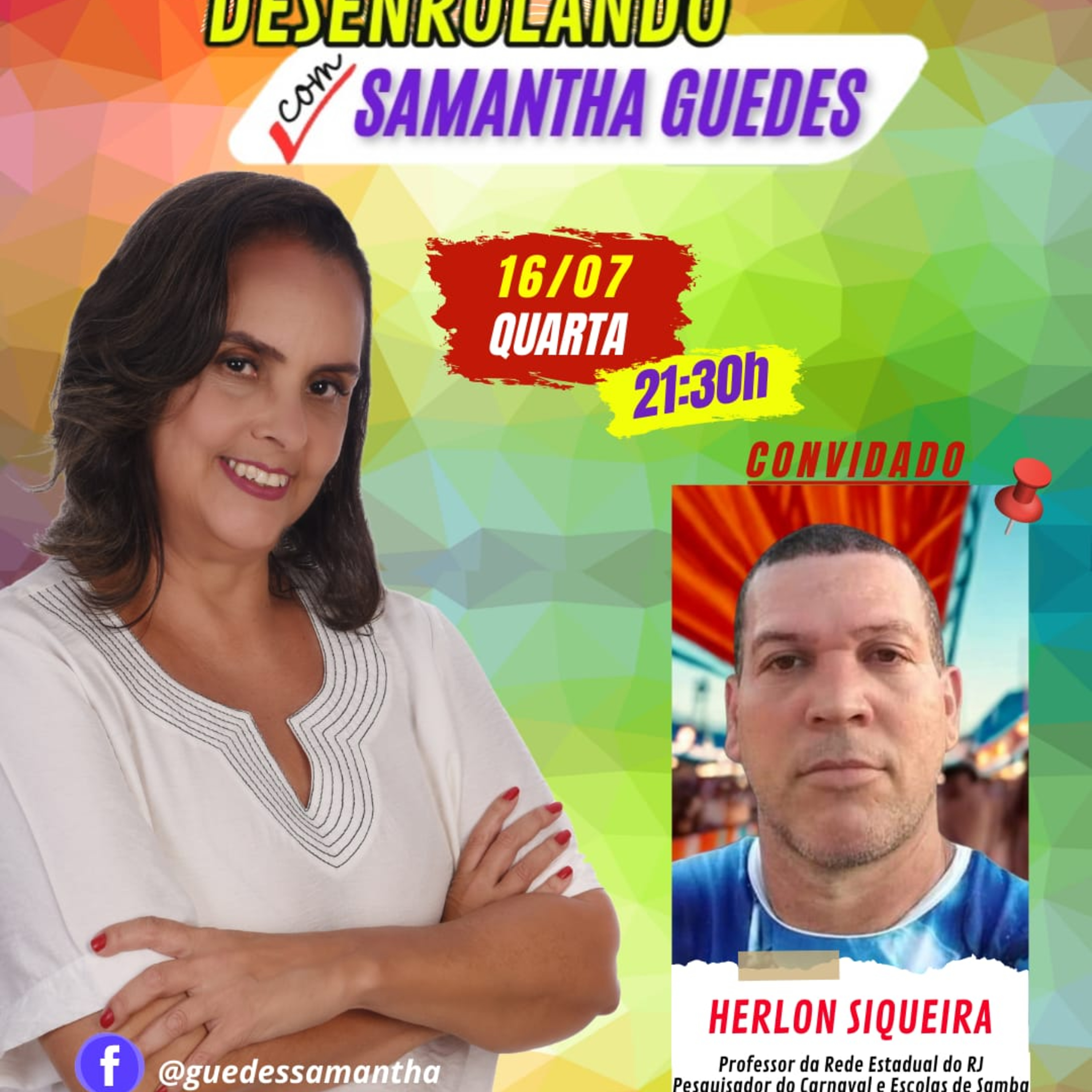 DESENROLANDO COM SAMANTHA GUEDES "Cidade do Rio de Janeiro: cidade espetáculo e segregação urbana. A cidade mercadoria!" (16/7/2025) episode artwork