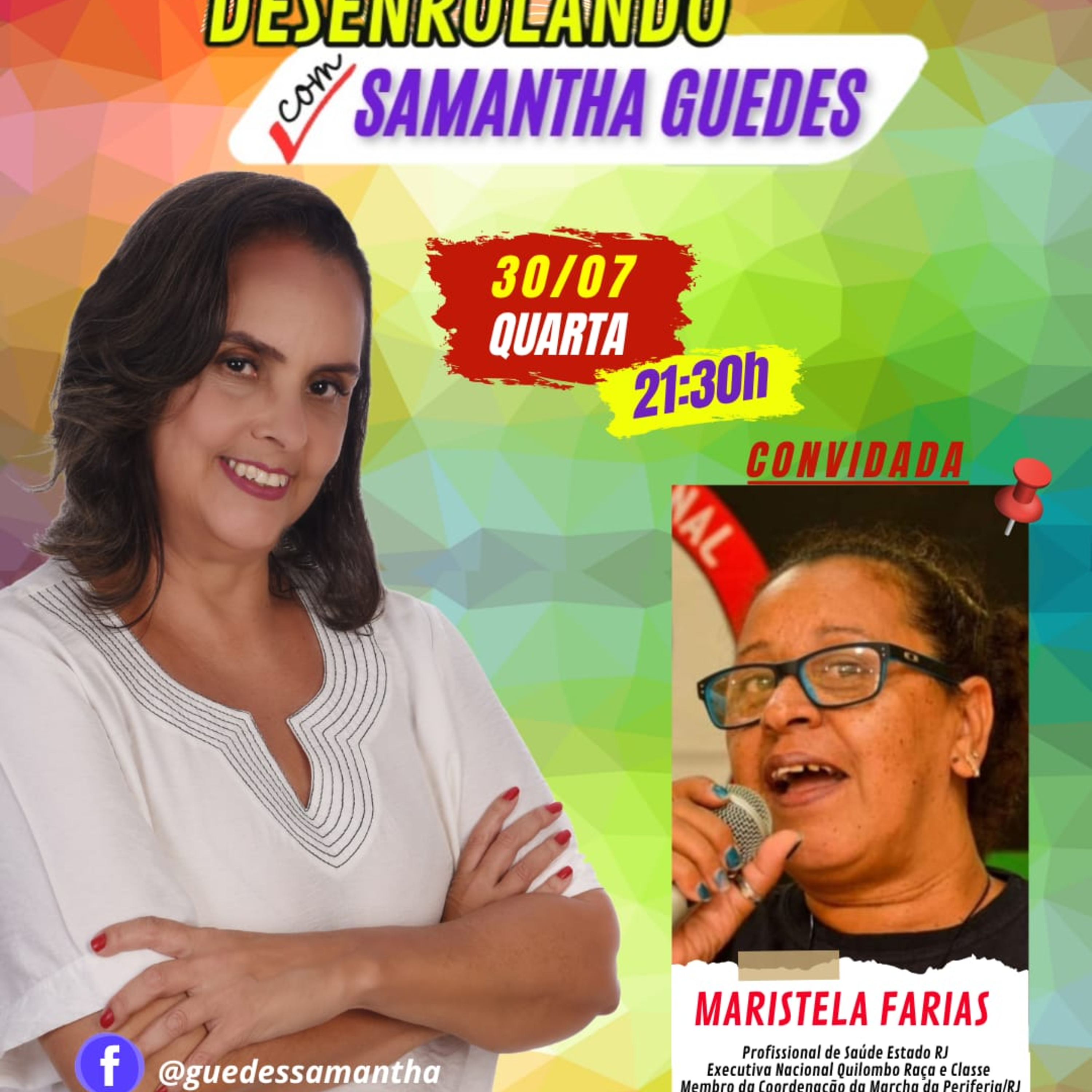 DESENROLANDO COM SAMANTHA GUEDES "Mulher Negra Latino-Americana e Caribenha é sinônimo de luta e resistência" (30/7/2025) episode artwork