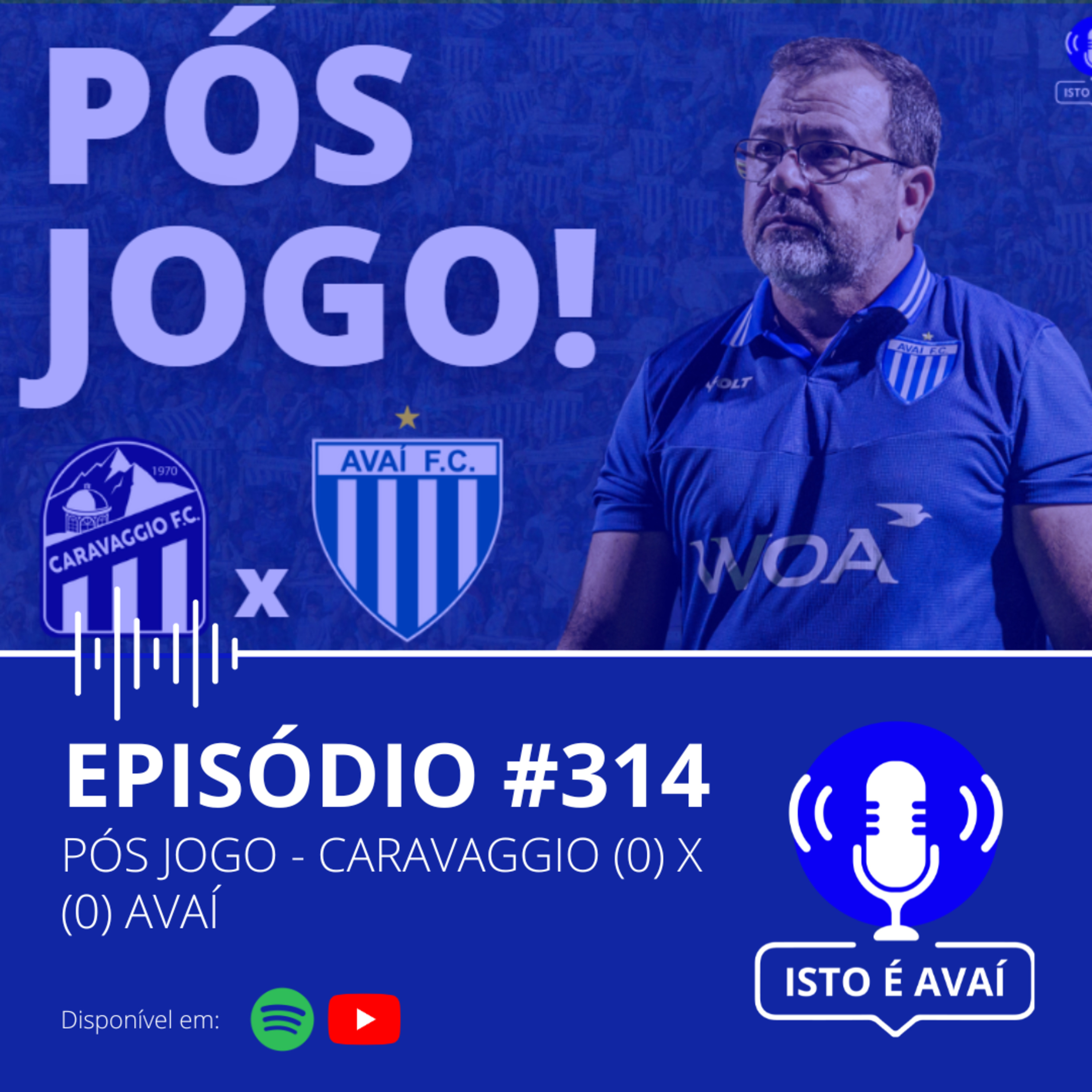 PÓS-JOGO | Caravaggio (0) x (0) Avaí #314 - 2025 episode artwork