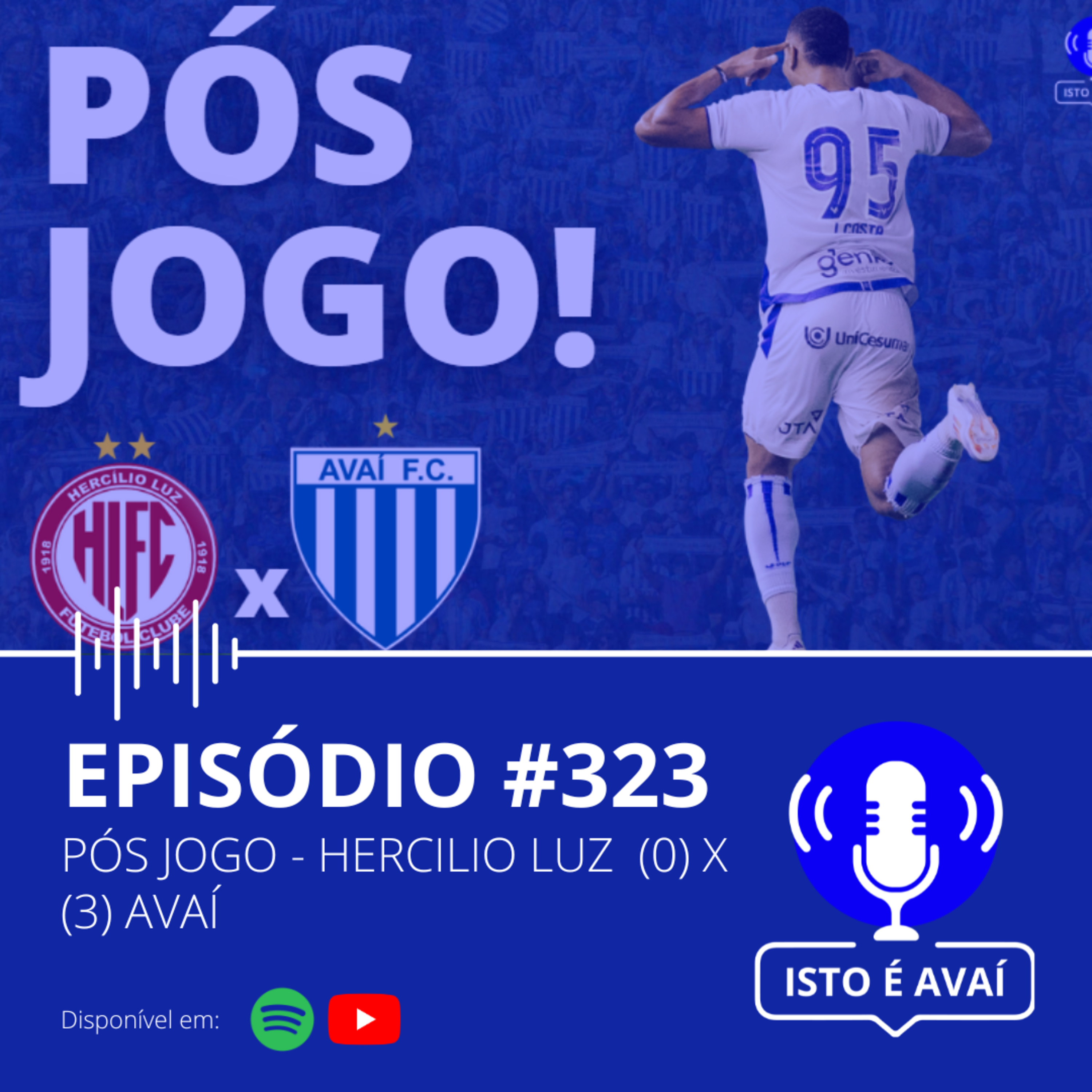 PÓS-JOGO | Hercilio Luz (0) x (3) Avaí #323 - 2025 episode artwork