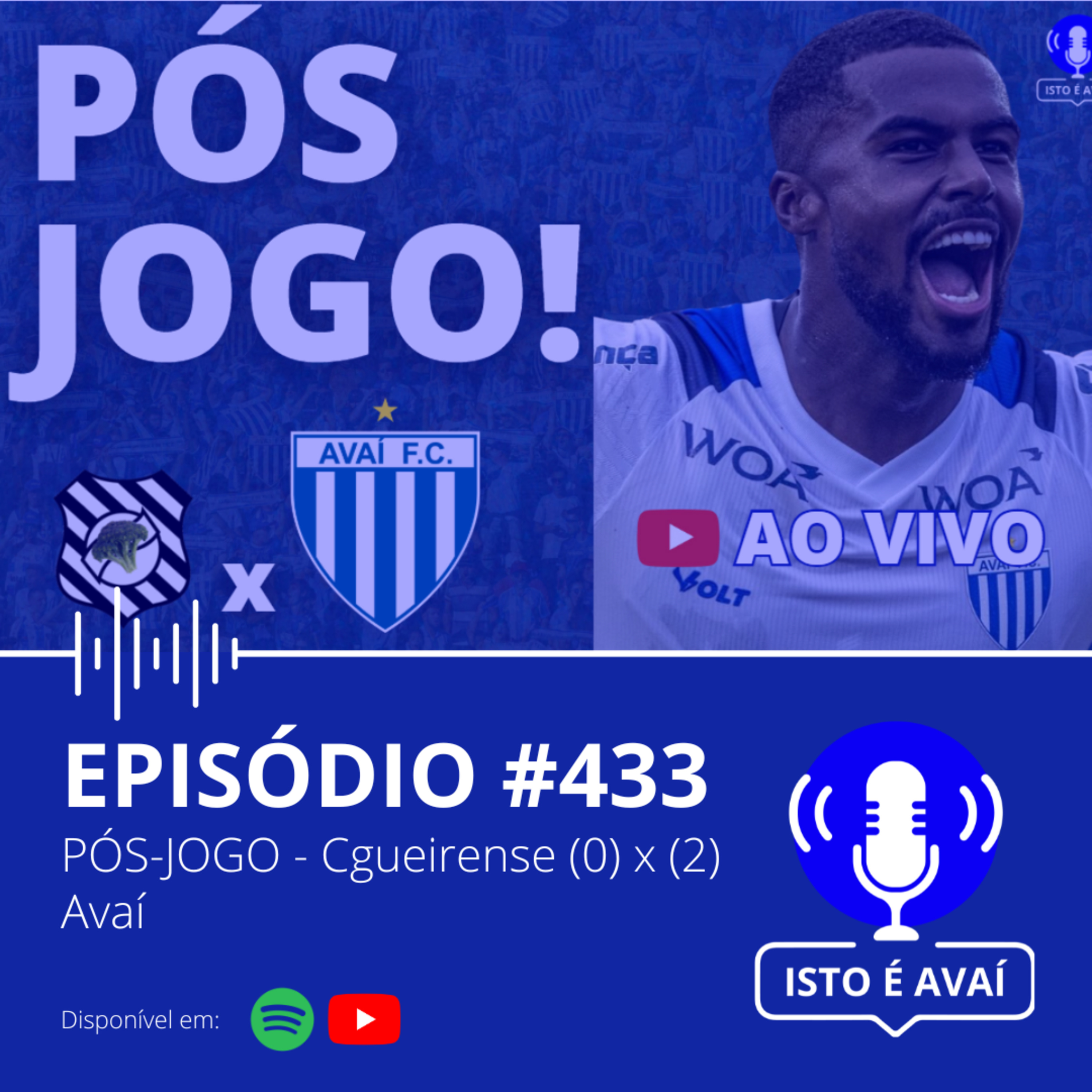 PÓS-JOGO | Cgueirense (0) x (2) Avaí #433 - 2026 episode artwork