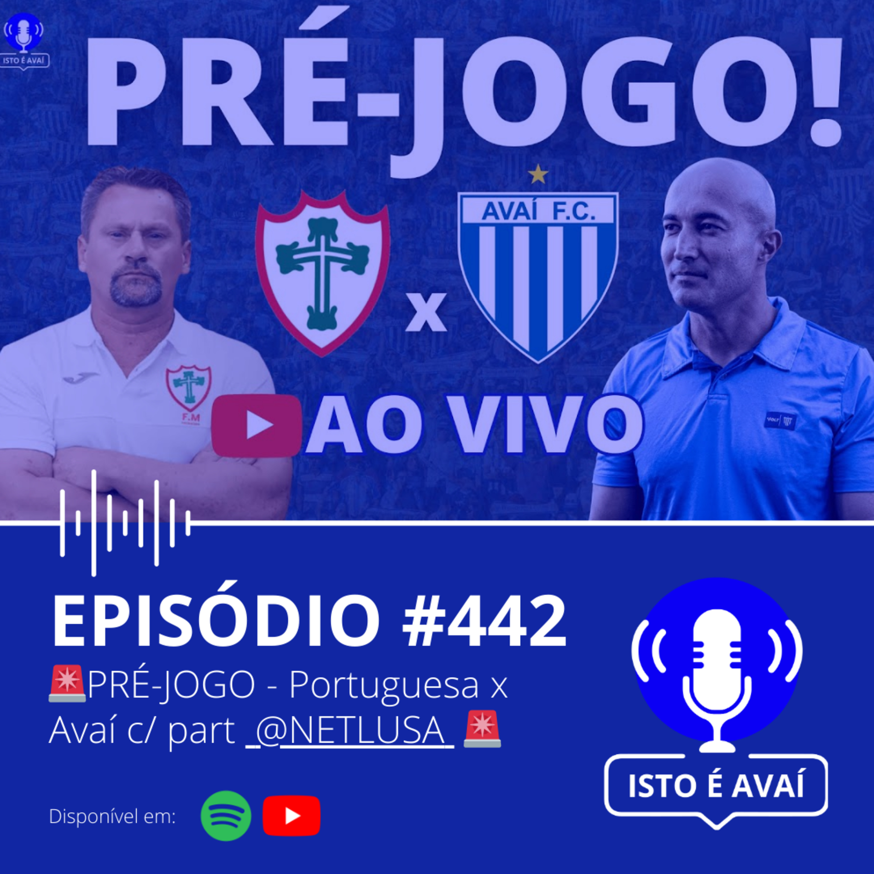 PRÉ-JOGO | Portuguesa x Avaí c/ part @NETLUSA #441 - 2026 episode artwork