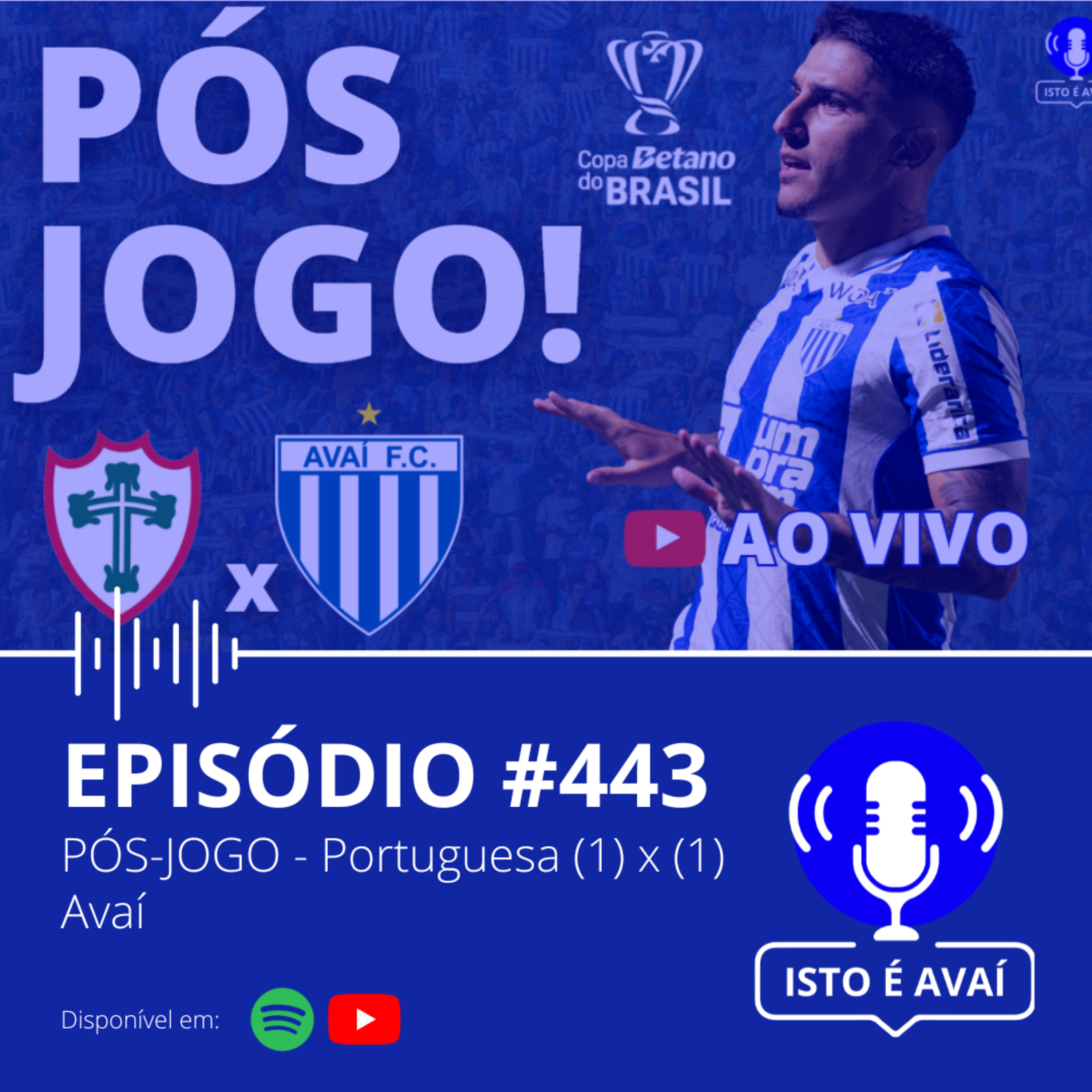 PÓS-JOGO | Portuguesa (1) x (1) Avaí #443 - 2026 episode artwork