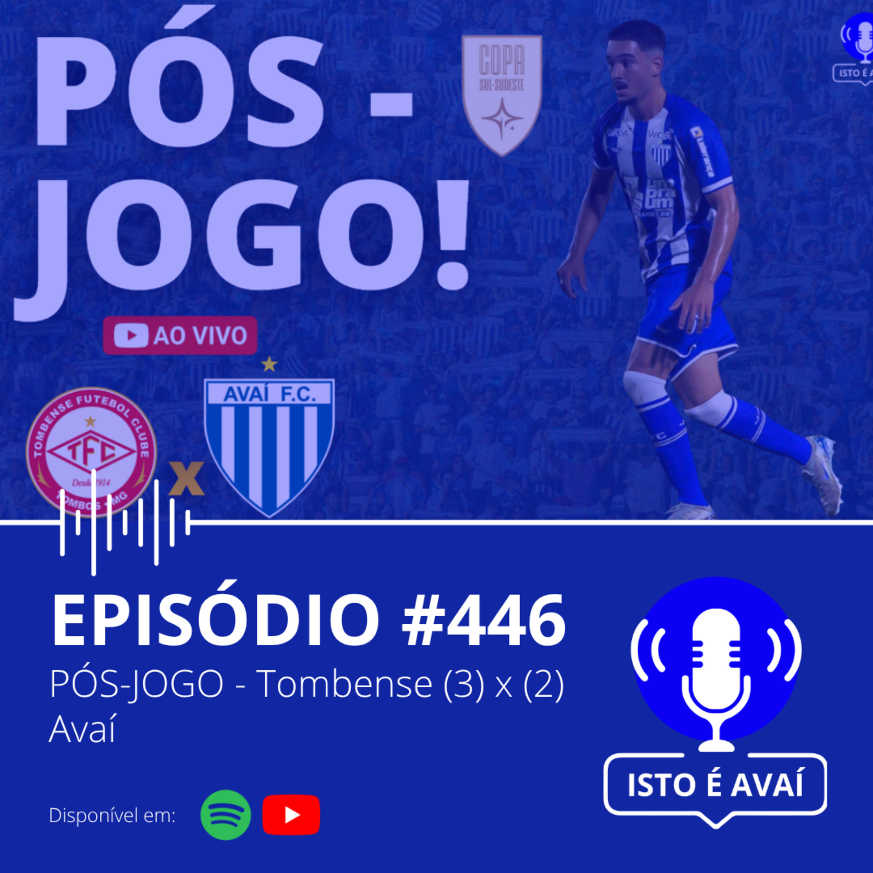 PÓS-JOGO | Tombense (3) x (2) Avaí #446 - 2026 episode artwork