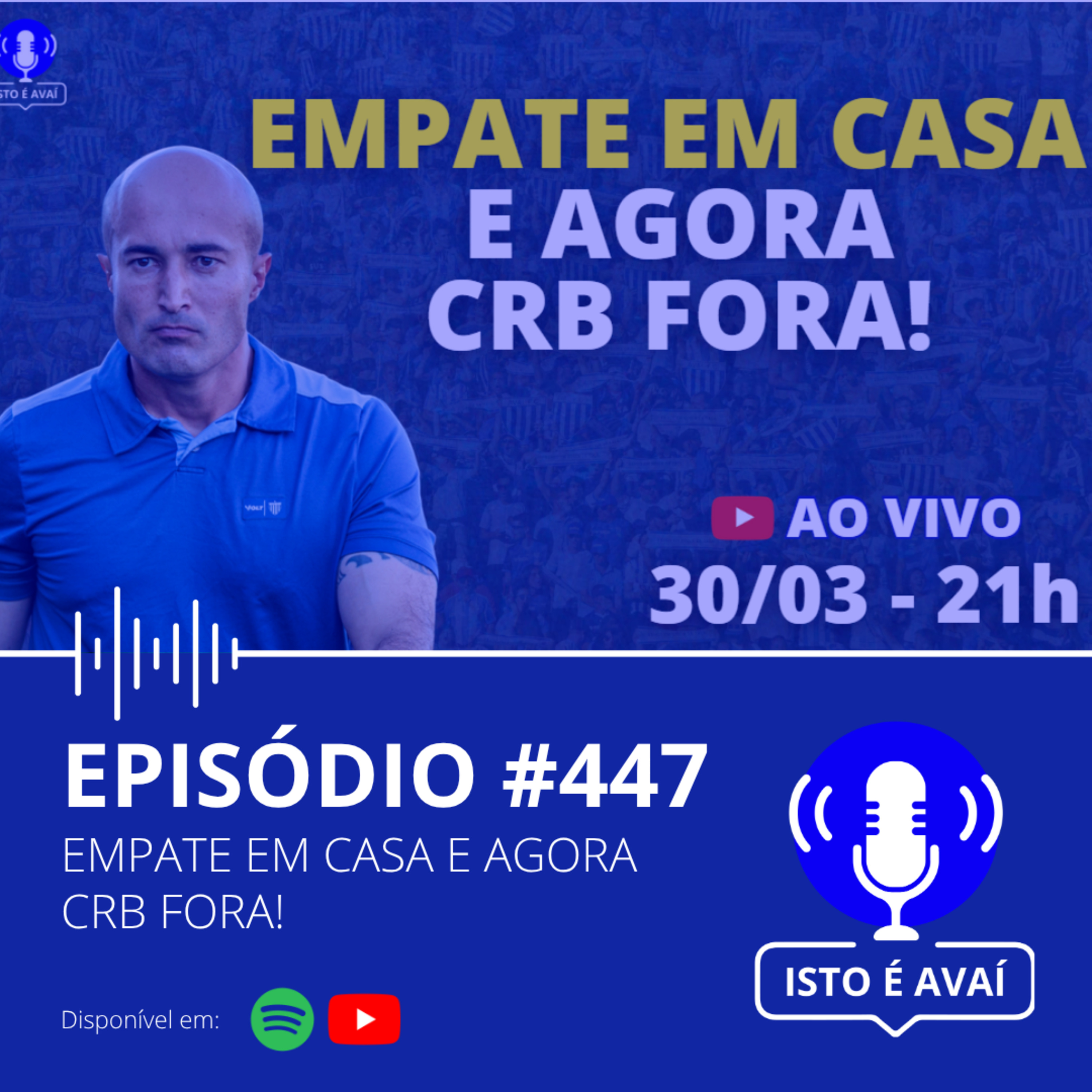 EMPATE EM CASA E AGORA CRB FORA! #447 - 2026 episode artwork