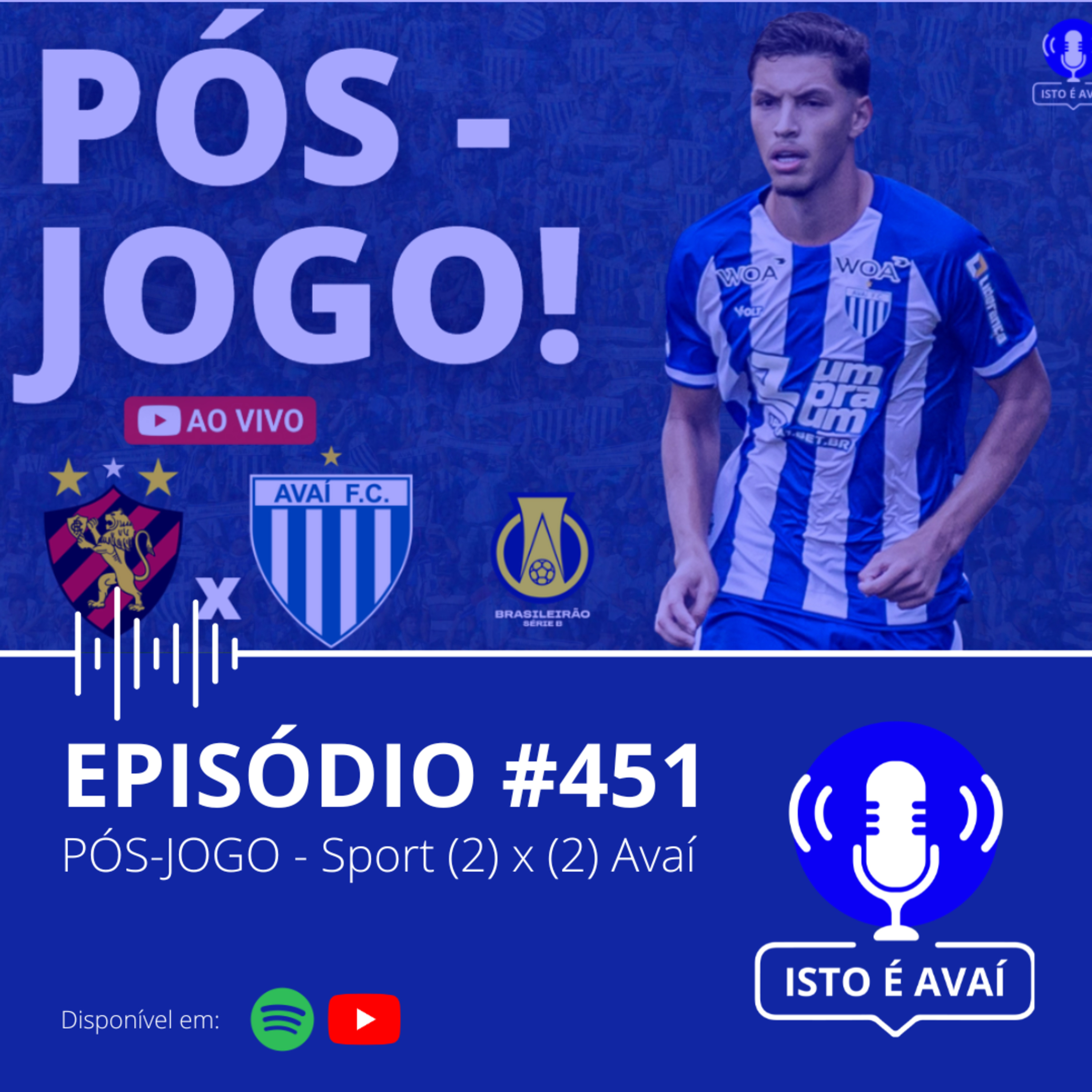PÓS-JOGO | Sport (2) x (2) Avaí #451 - 2026 episode artwork