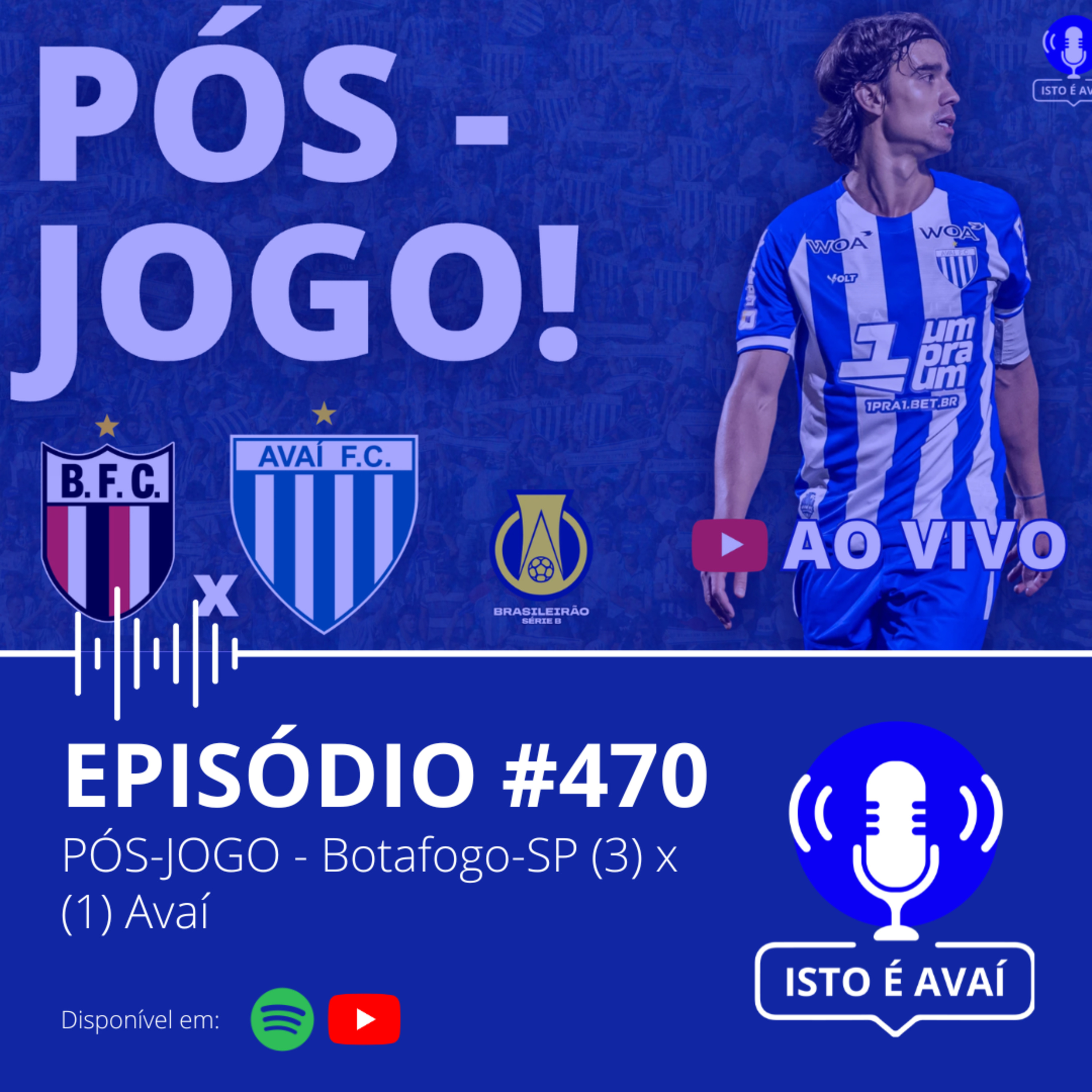 PÓS JOGO - Botafogo-SP (3) x (1) Avaí #470 - 2026 episode artwork