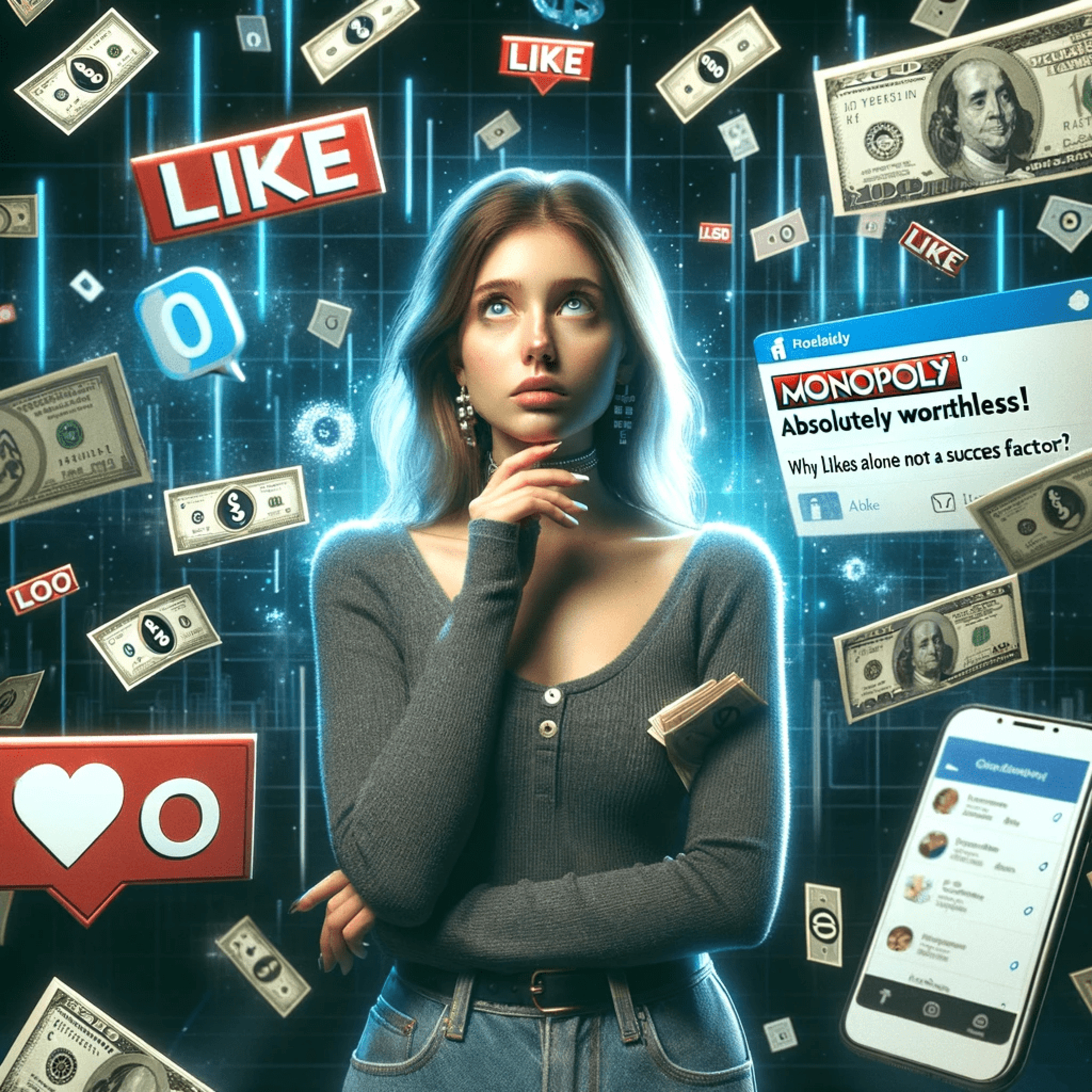 Ein Like ist wie Geld in Monopoly. Absolut nichts wert! Warum Likes alleine kein Erfolgsfaktor sind: Was wirklich zählt in Social Media. Wie werde ich im Internet sichtbar?!: Social Media für Erfolg episode artwork