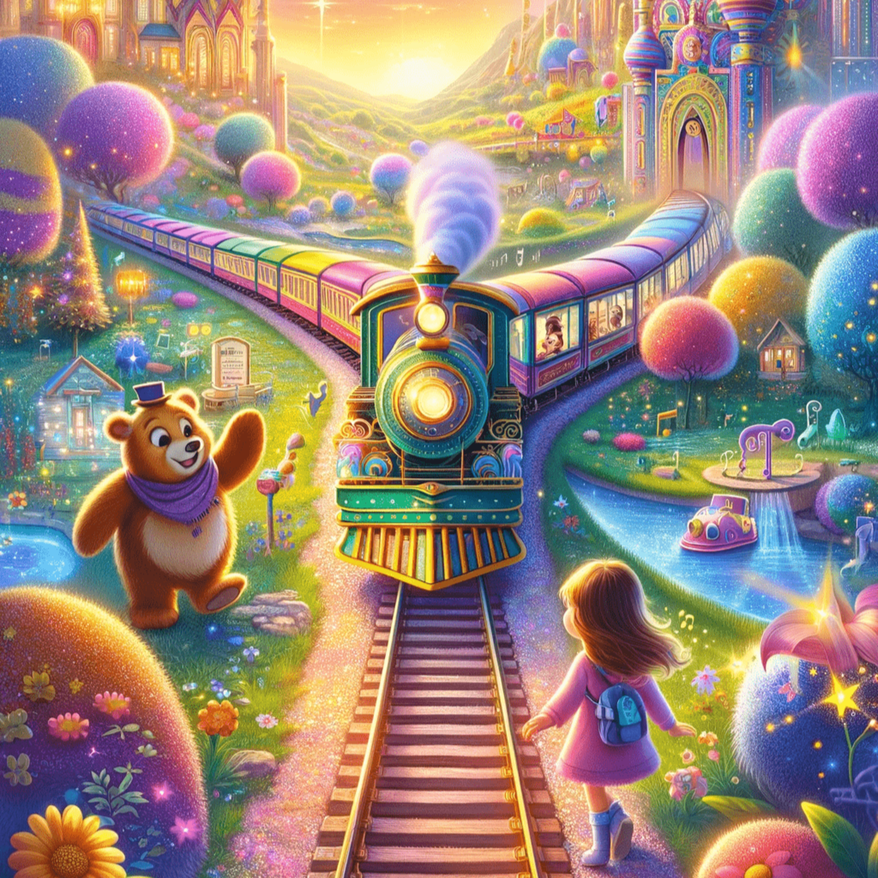 Lena und der Traumzug ins Wunderland. Gute Nacht Geschichten für Kinder zum Einschlafen für eine schöne Reise ins Traumland zum Vorlesen und selber lesen lassen mit Mehrwert, Wissen und Lernerfolg episode artwork