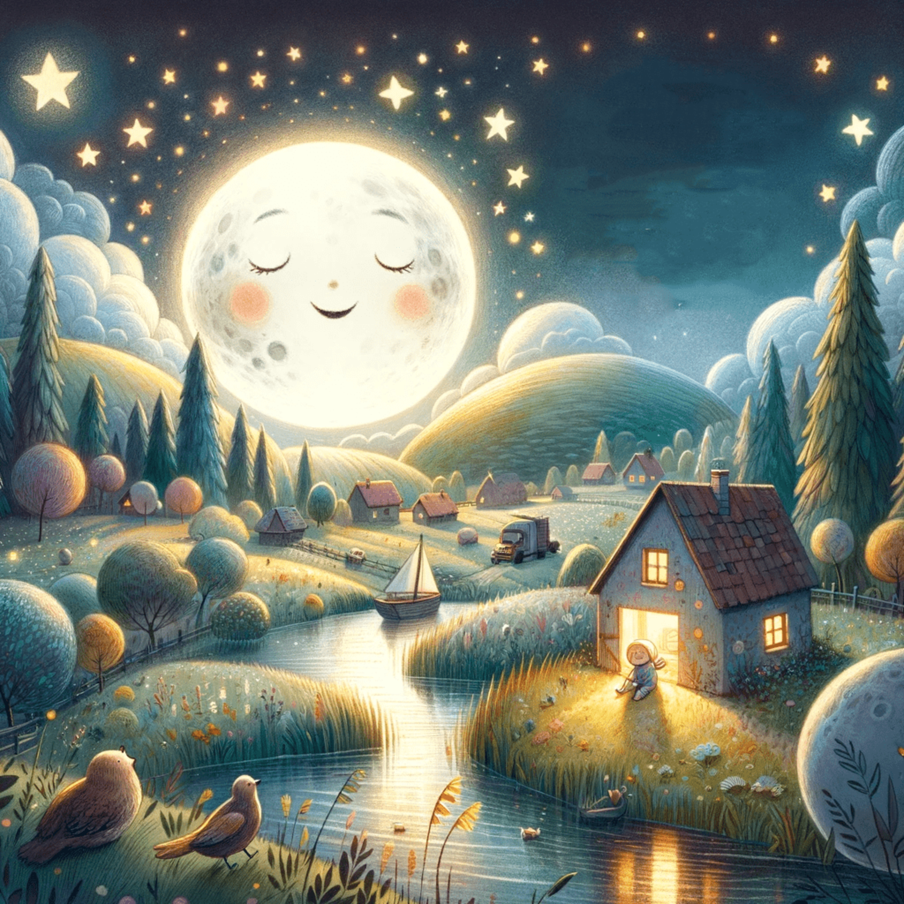 Das Lächeln des Mondes. Gute Nacht Geschichten für Kinder zum Einschlafen für eine schöne Reise ins Traumland zum Vorlesen und selber lesen lassen mit Mehrwert, Wissen und Lernerfolg episode artwork