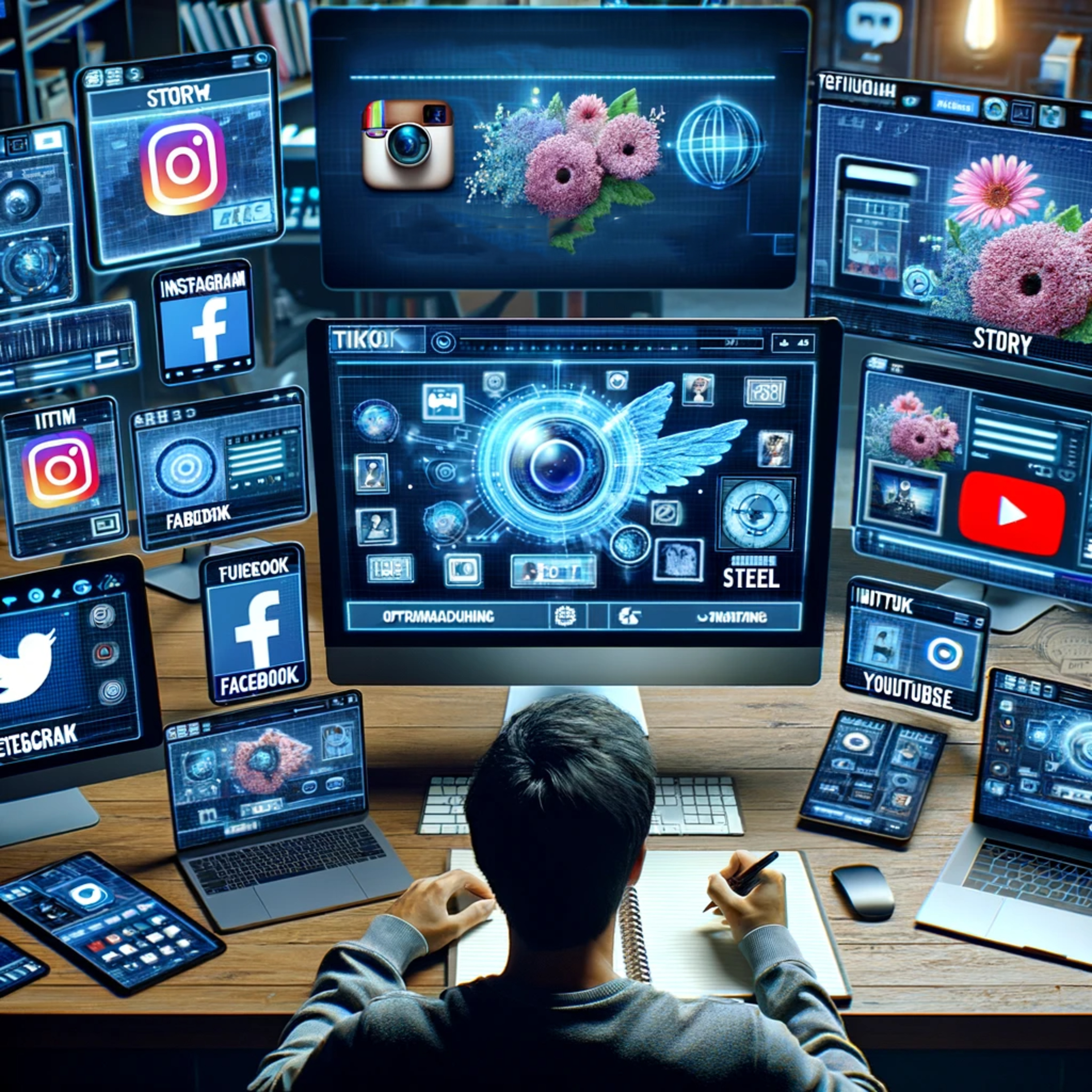 Verstehen der spezifischen Anforderungen und Formate von Plattformen wie Instagram, TikTok, Facebook, YouTube und Twitter. Optimierung von Videos für Feed, Story, Reel und IGTV.  episode artwork