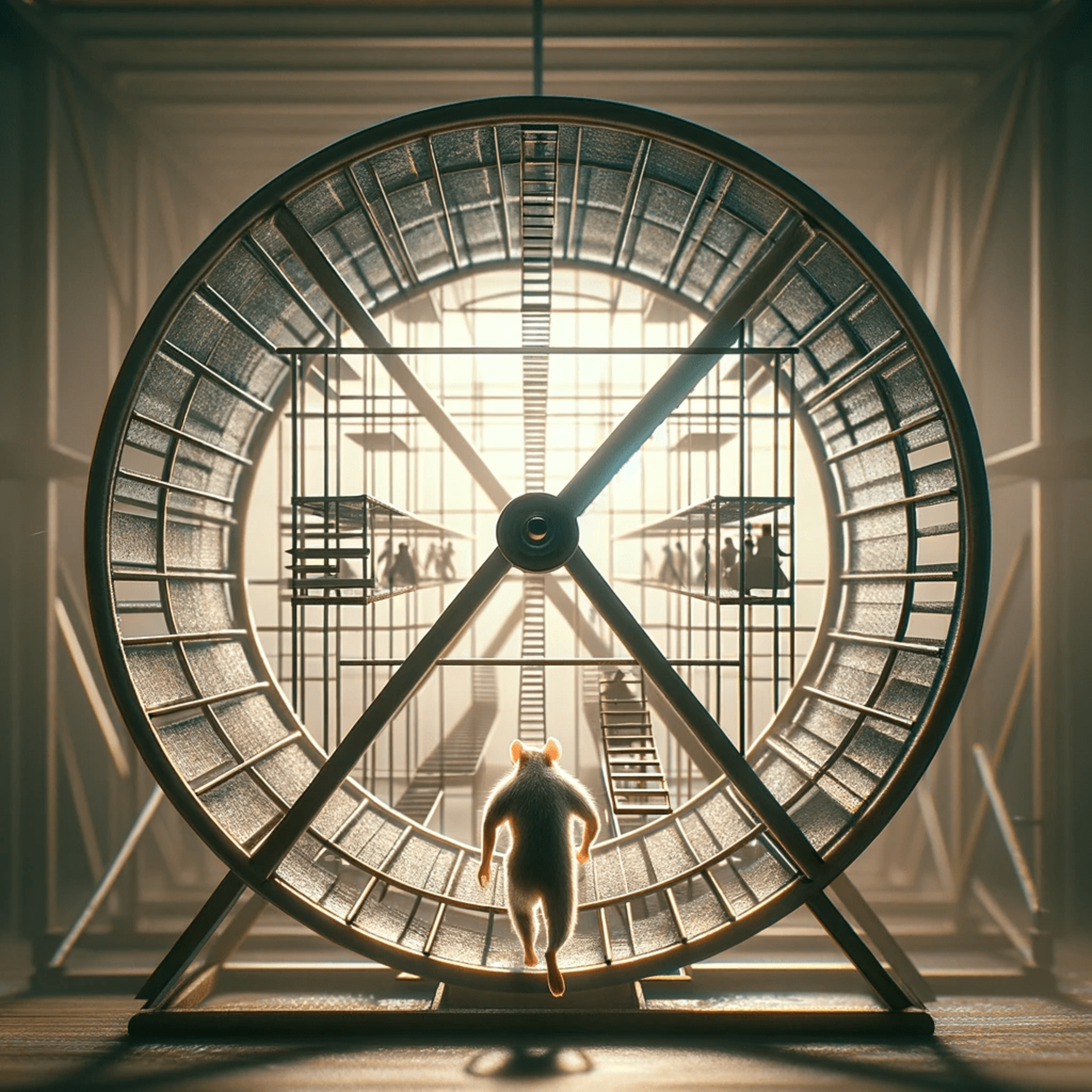 Von innen sieht das Hamsterrad des Lebens wie ein ständiger Aufstieg aus. Der goldene Käfig. Minimalismus Mehr Geld Mehr Zeit Mehr Platz Mehr Leben: Minimalistisch leben episode artwork