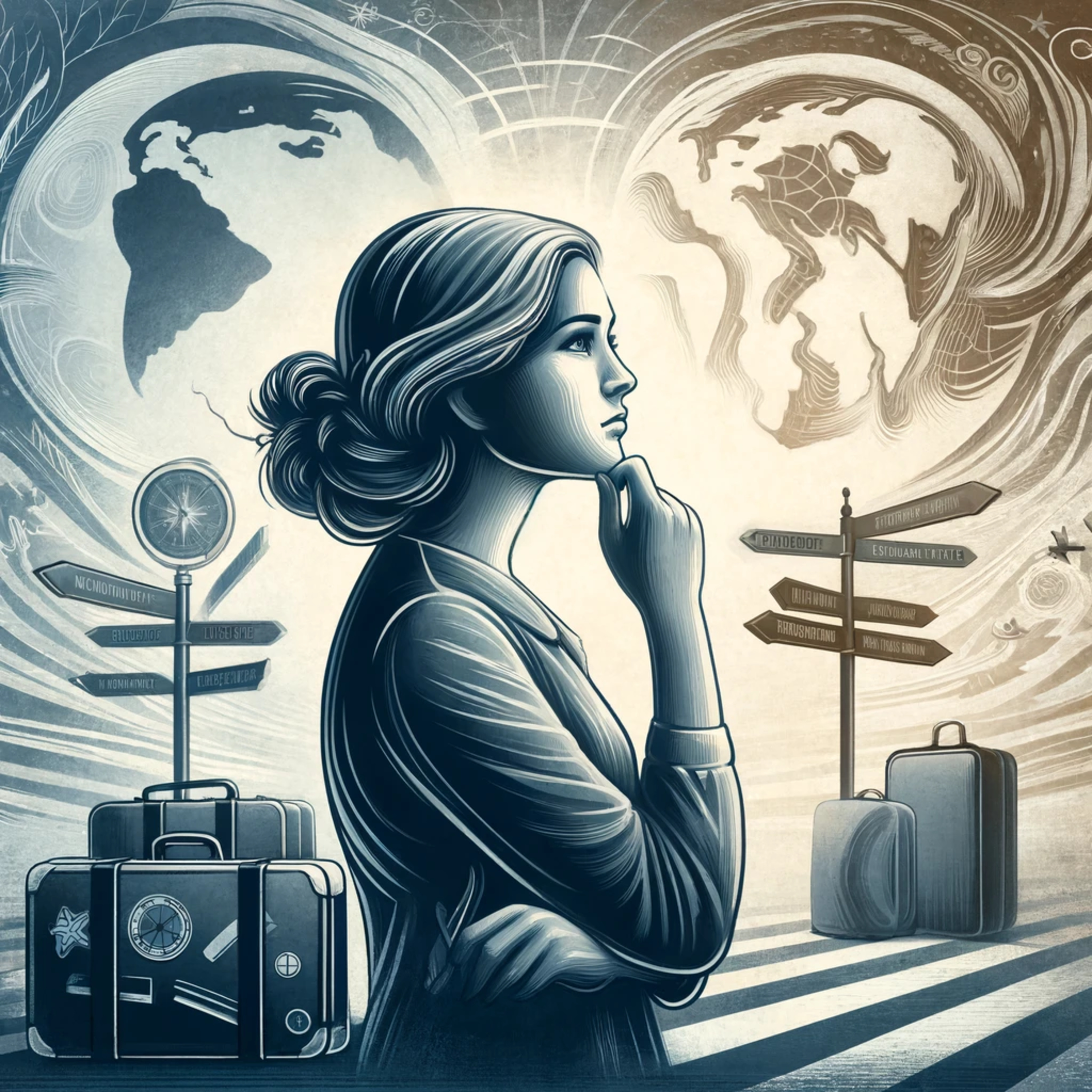 Das Auswanderer Problem - du nimmst dich selbst mit! Nur weil du dein Land verlässt, bist du noch immer du. #GedankenZumLeben episode artwork