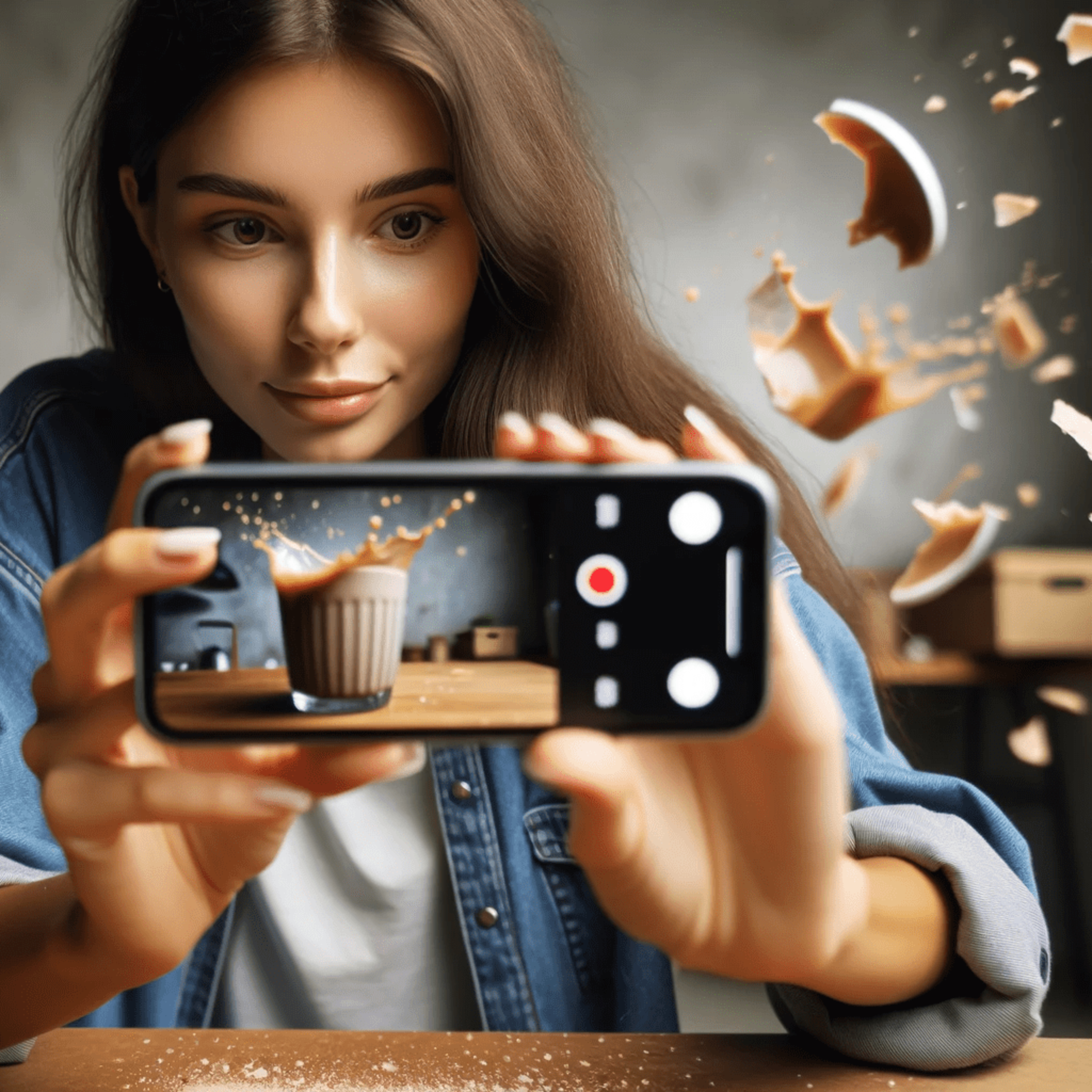 SloMo Slow Motion iPhone Smartphone FiLMiC Pro Video Premiere Pro Kaffee Tasse Destroying Things DIY Low Budget. Fotografieren und Filmen mit dem Smartphone: Bessere Fotos und Videos episode artwork