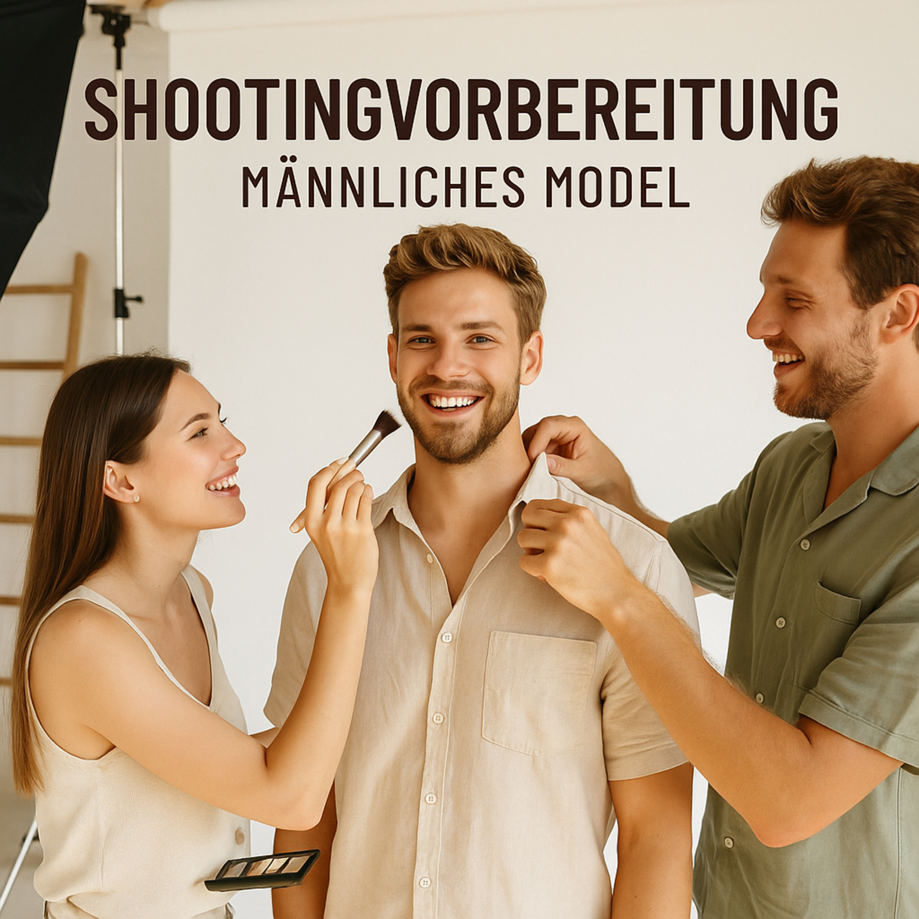 Shootingvorbereitung männliches Model episode artwork