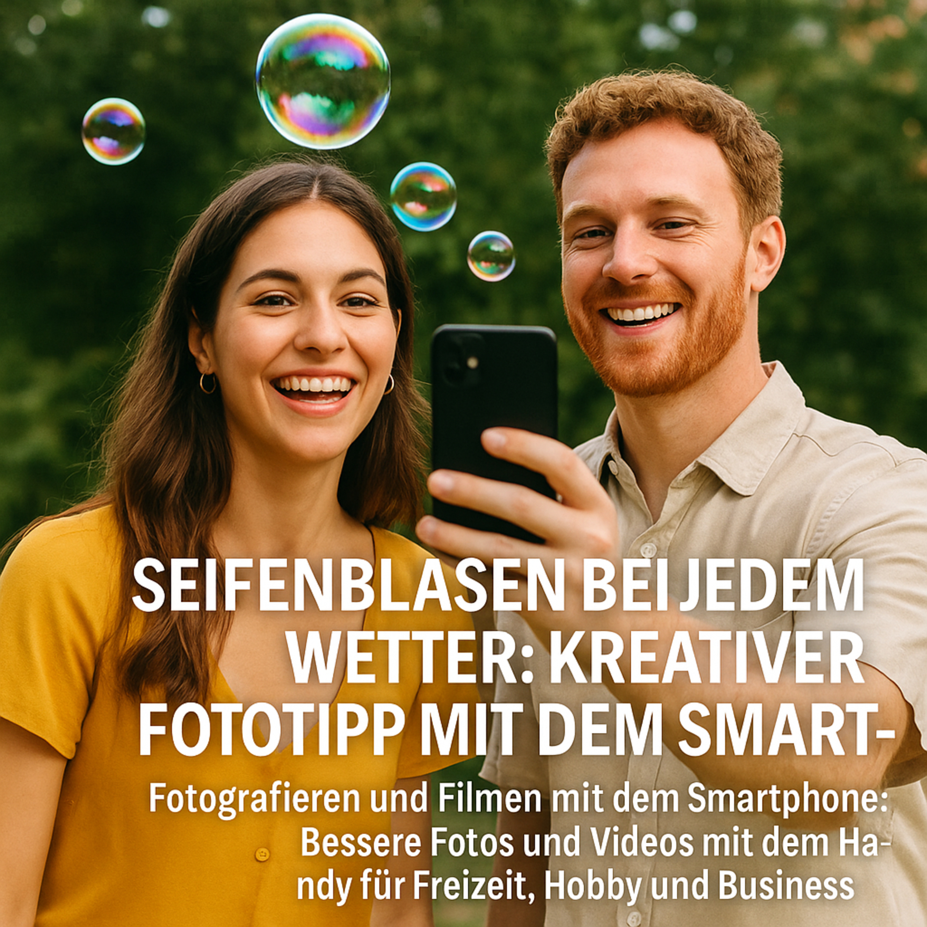 Seifenblasen bei jedem Wetter: Kreativer Fototipp mit dem Smartphone. Fotografieren und Filmen mit dem Smartphone: Bessere Fotos und Videos mit dem Handy für Freizeit, Hobby und Business episode artwork