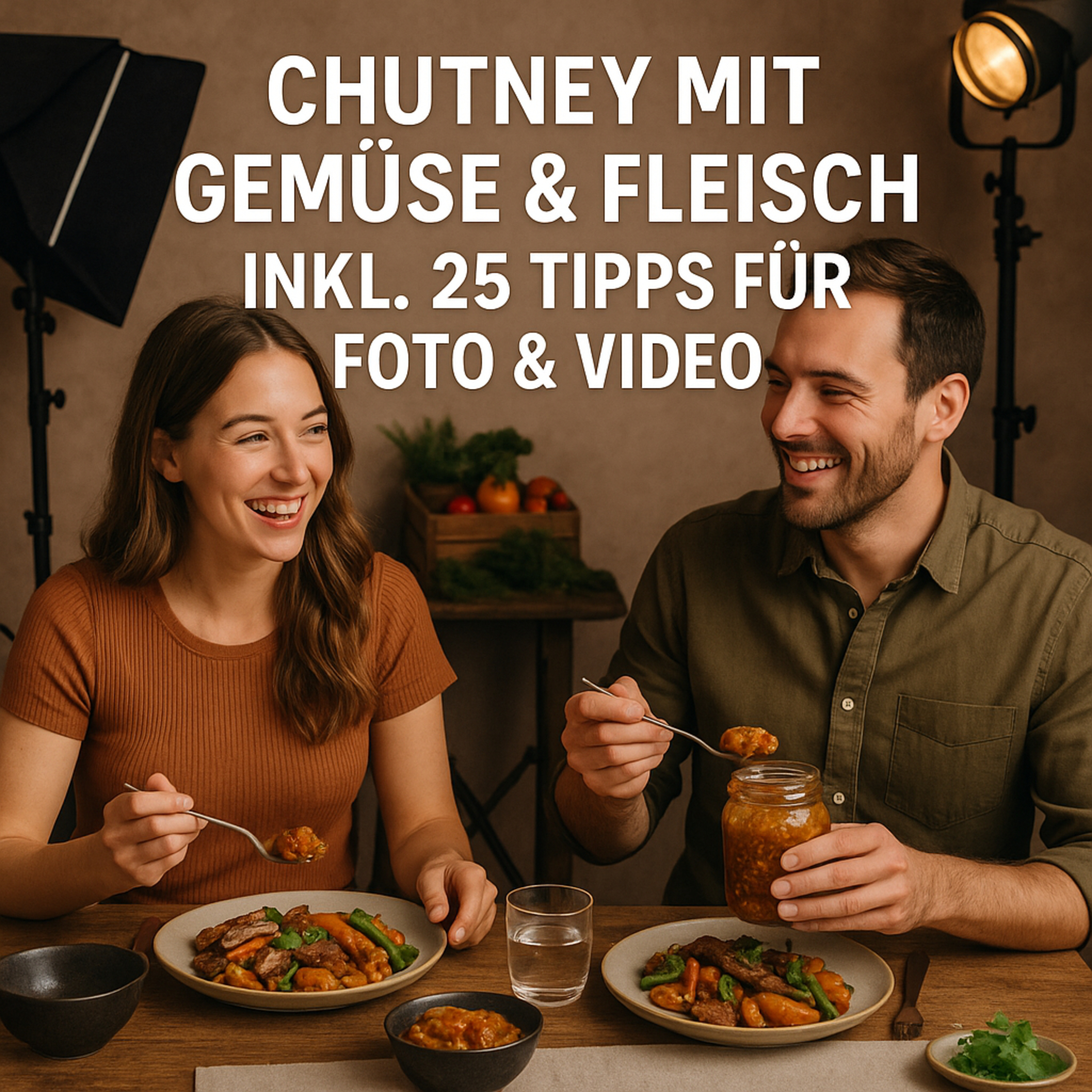 Speisen Lebensmittel Tabletop Fotostudio Imagefotos Produktfotos Chutney mit Gemüse und Fleisch inkl. Tipps für Foto und Video episode artwork