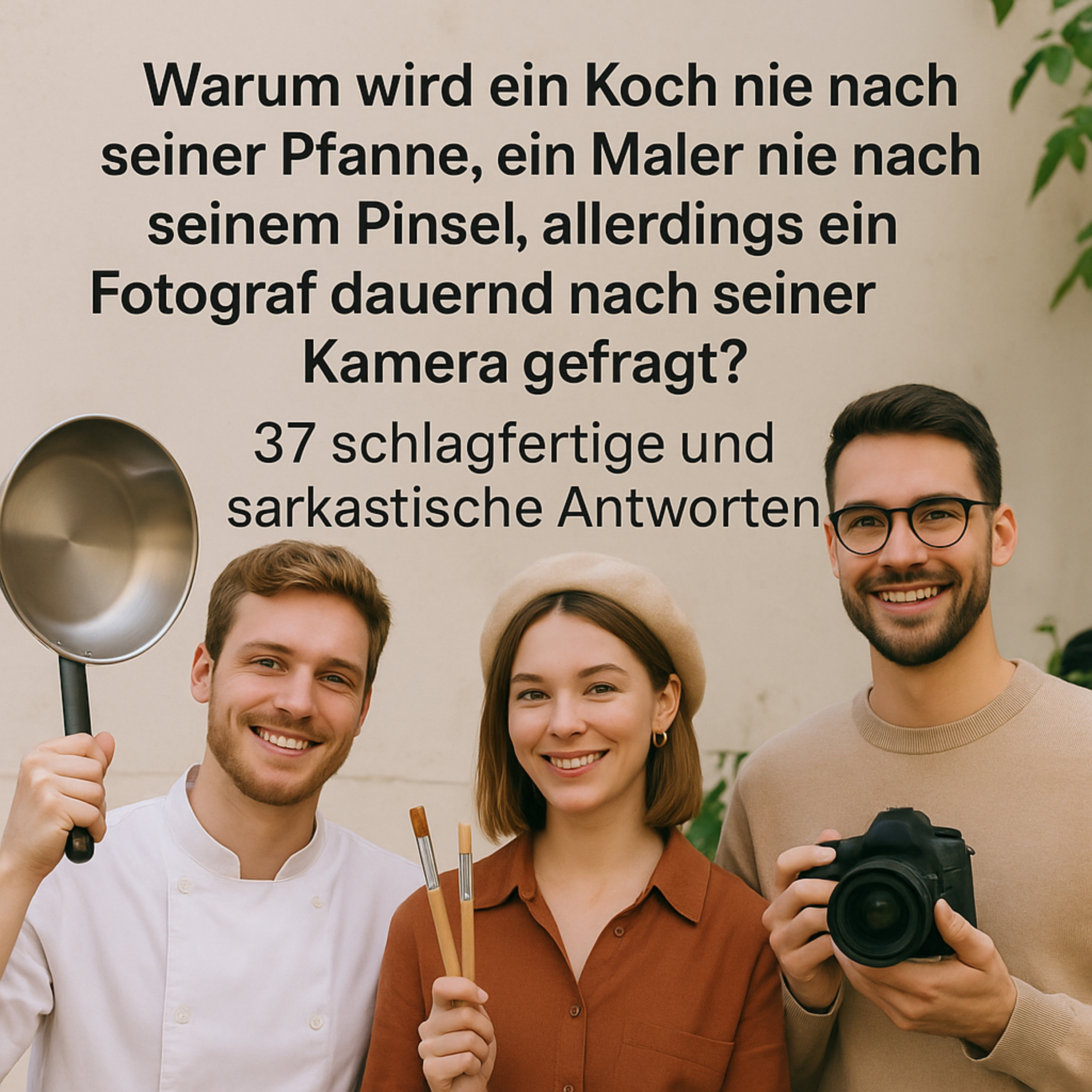 Warum wird ein Koch nie nach seiner Pfanne, ein Maler nie nach seinem Pinsel, allerdings ein Fotograf dauernd nach seiner Kamera gefragt? episode artwork