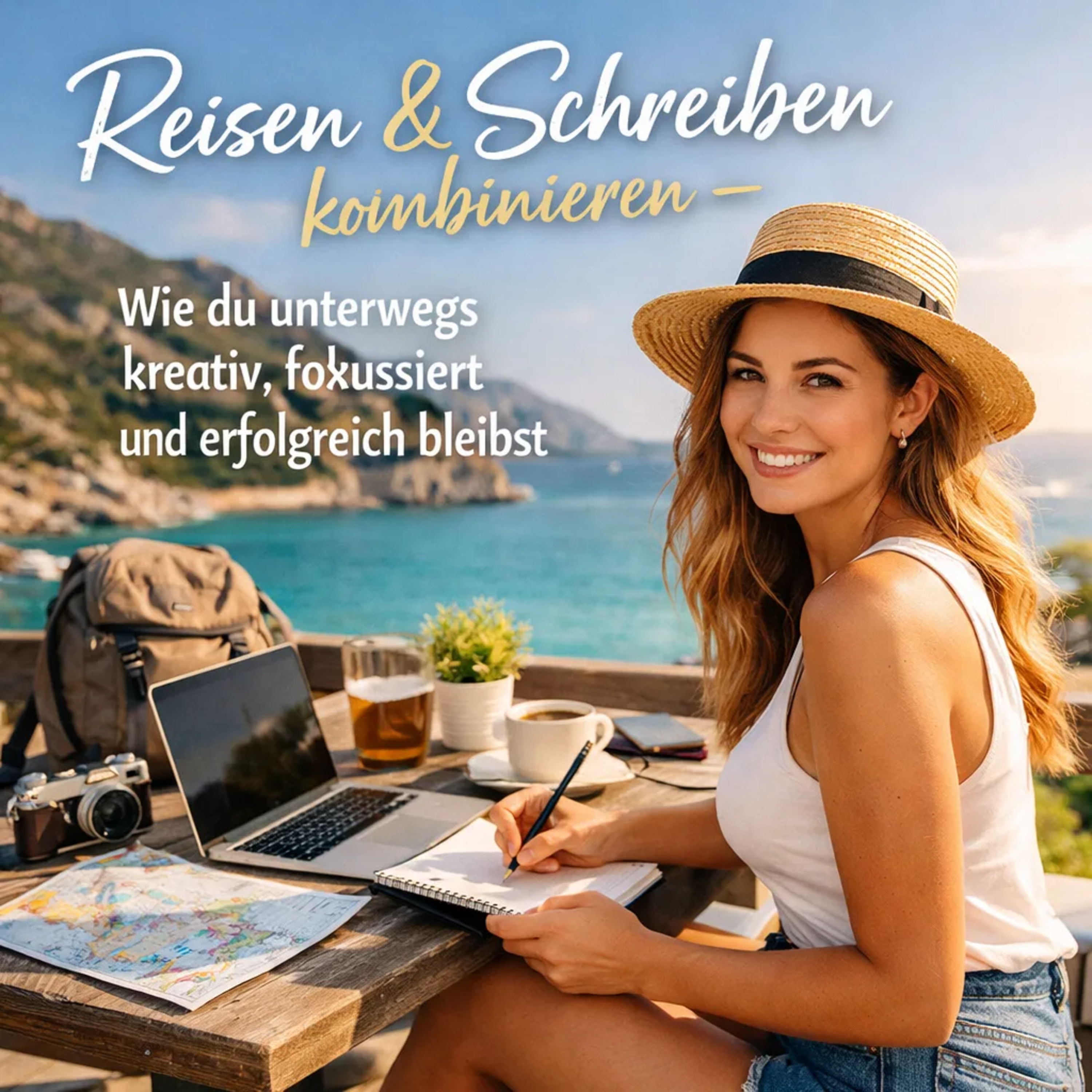 Reisen & Schreiben kombinieren – wie du unterwegs kreativ, fokussiert und erfolgreich bleibst episode artwork