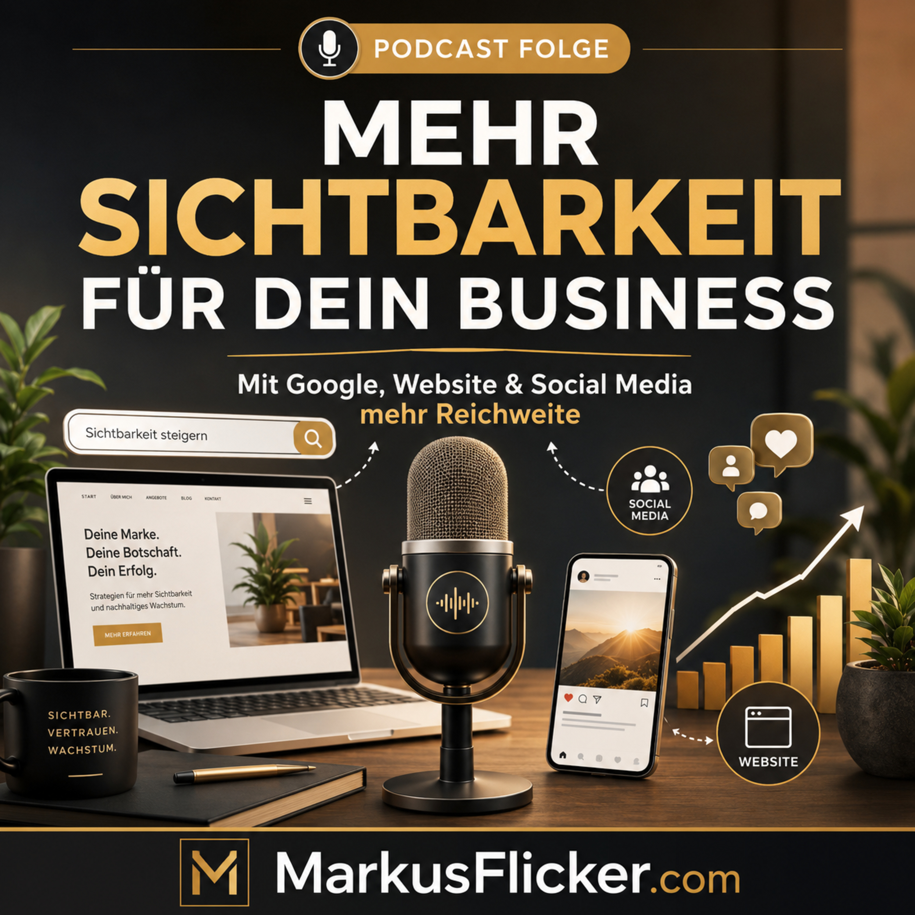 Mehr Sichtbarkeit für dein Business: So steigerst du mit Google, Website und Social Media deine Reichweite einfach und kostengünstig