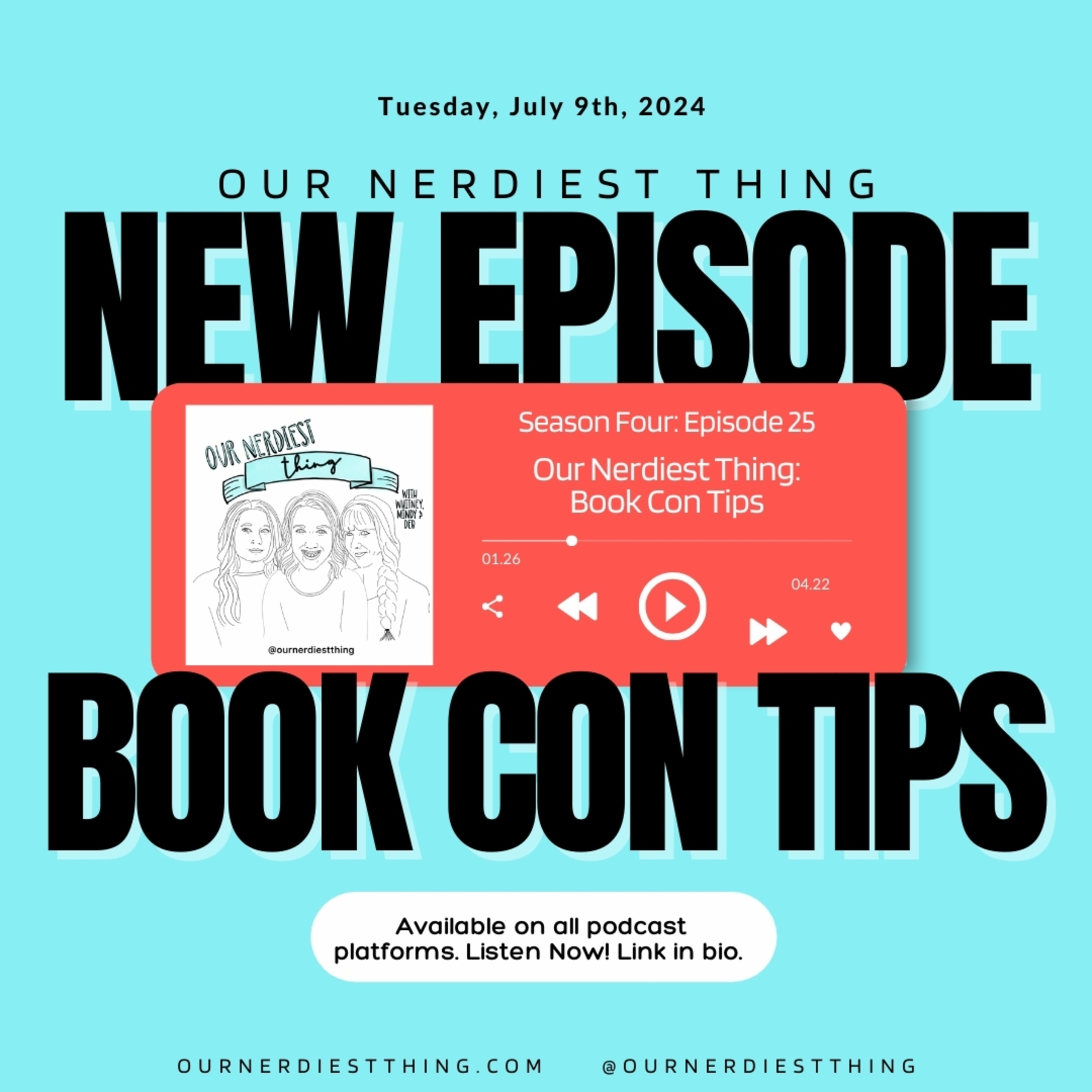 Season 4: Episode 27 - Book Con Tips and Tricks + Author Thea Claire! episode artwork
