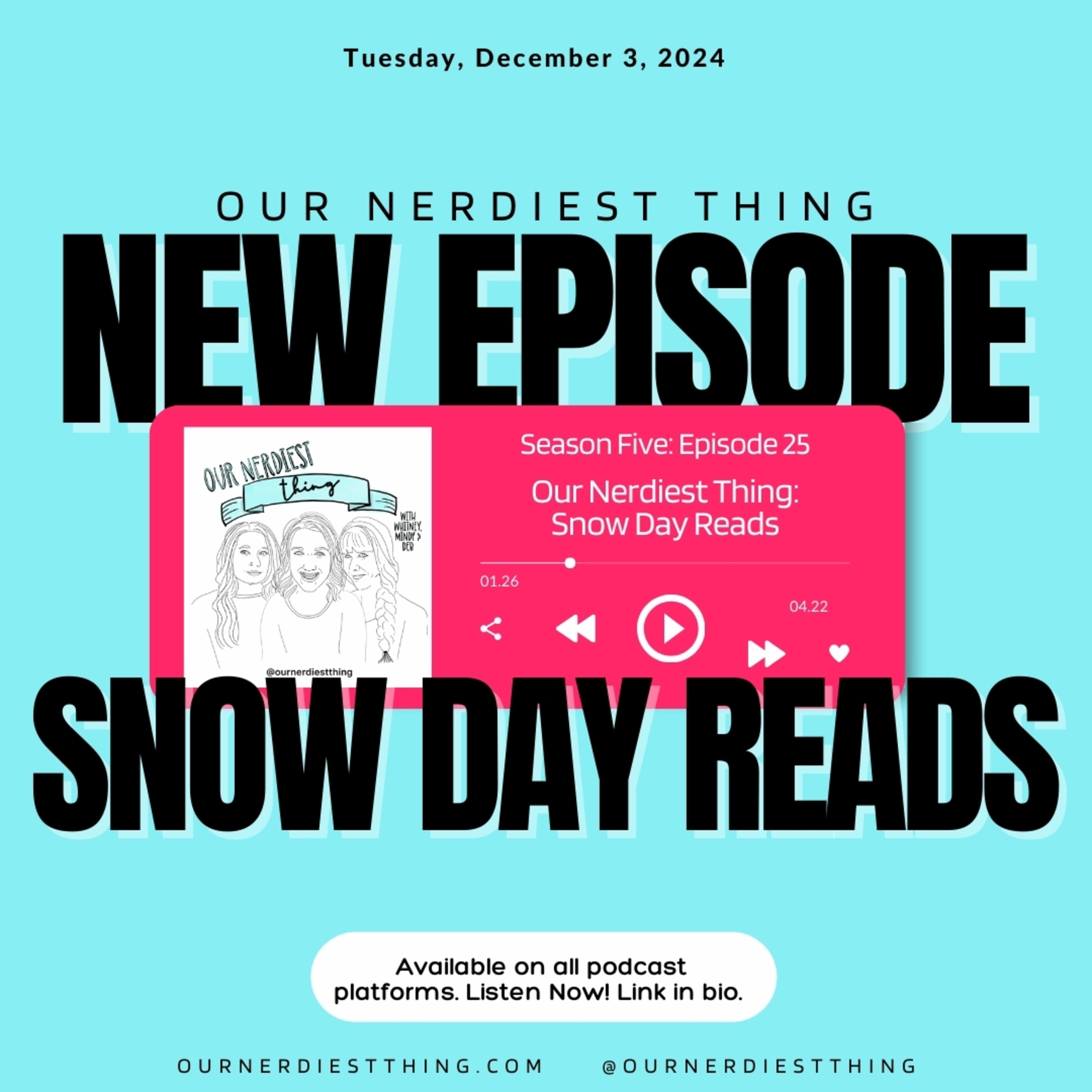 Season 5: Episode 25 - Snow Day Reads + Author James L. Sutter! episode artwork