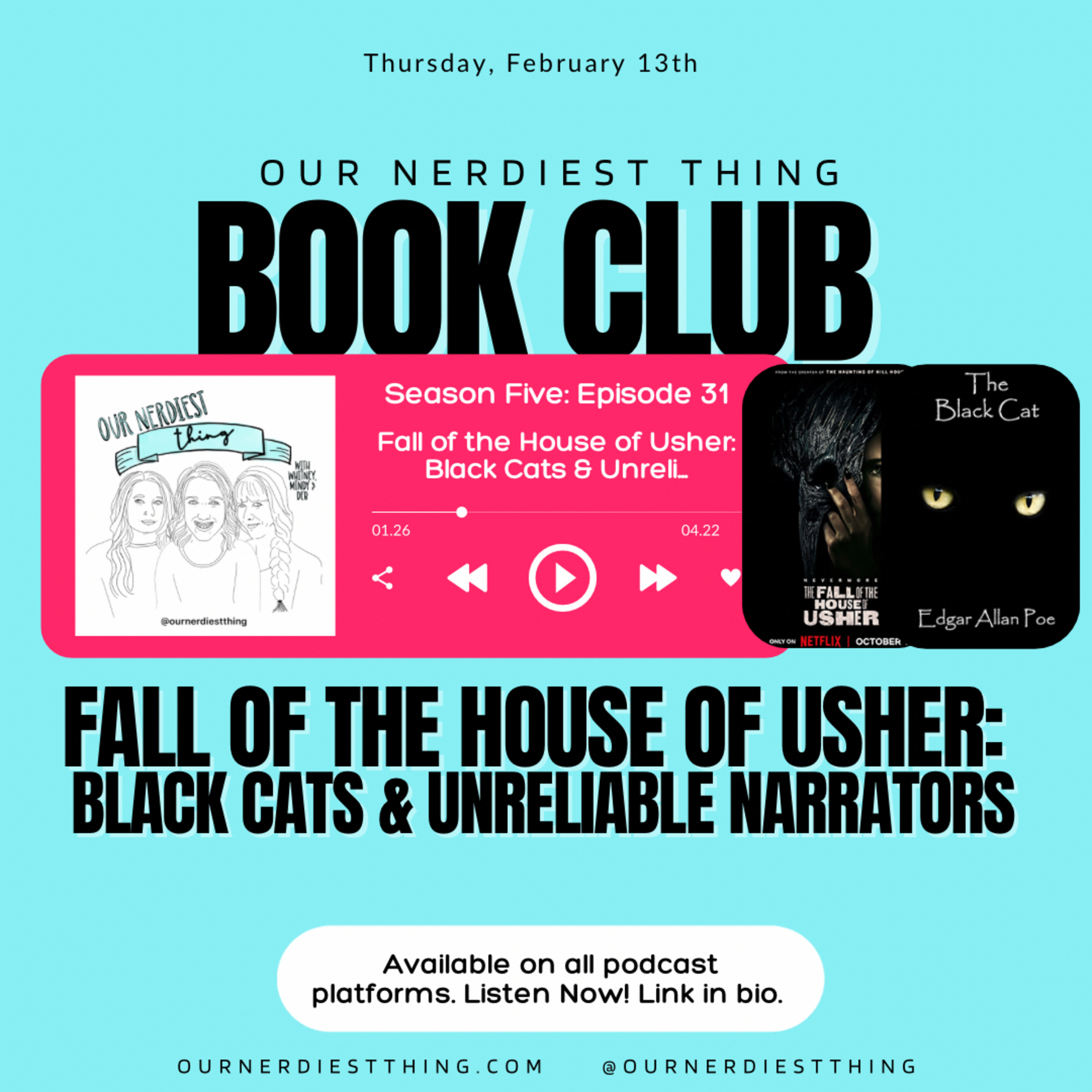 Season 5: Episode 31 - Fall of the House of Usher : Black Cats & Unreliable Narrators episode artwork