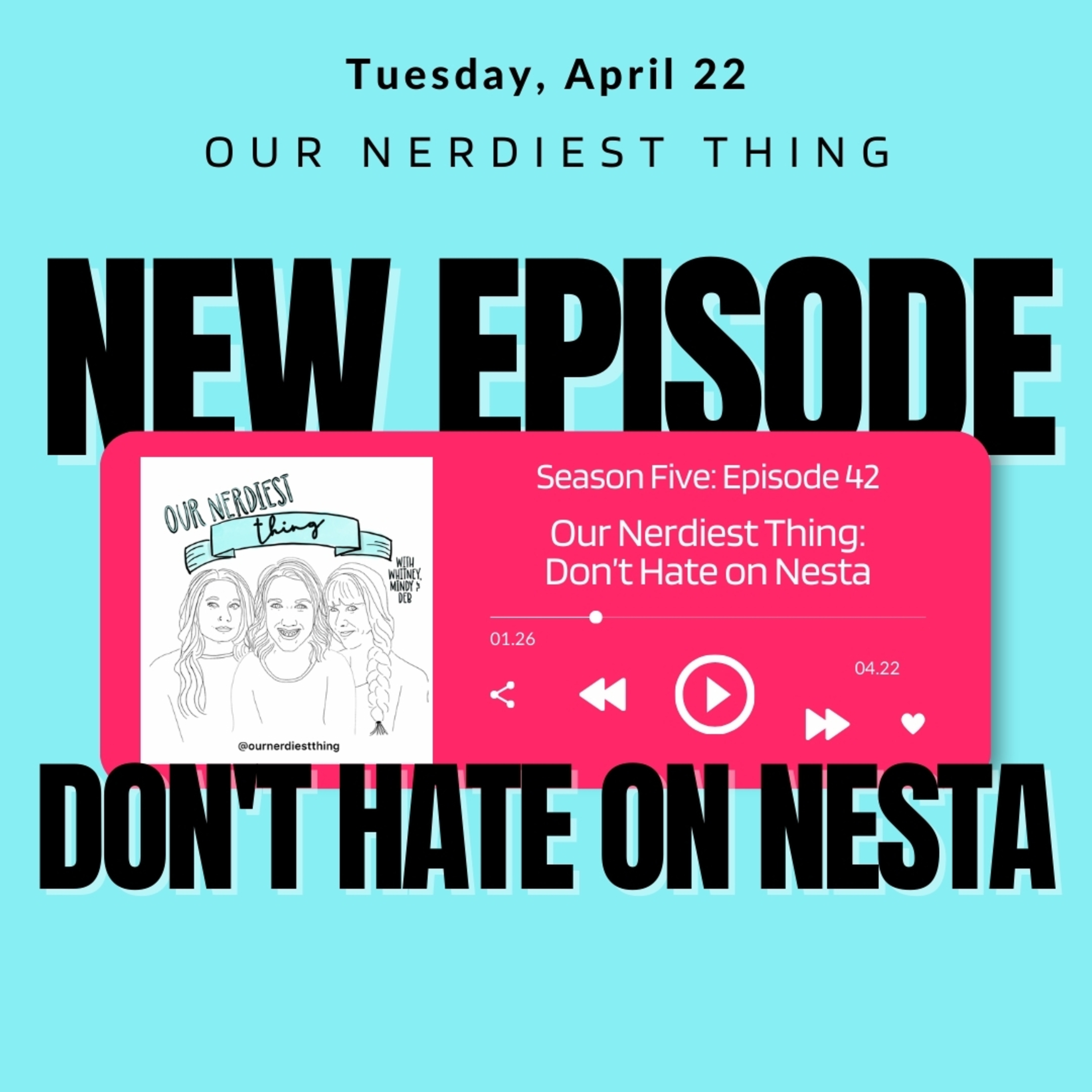 Season 5 : Episode 42 - DON'T HATE ON NESTA + Author Morgan Gauthier episode artwork