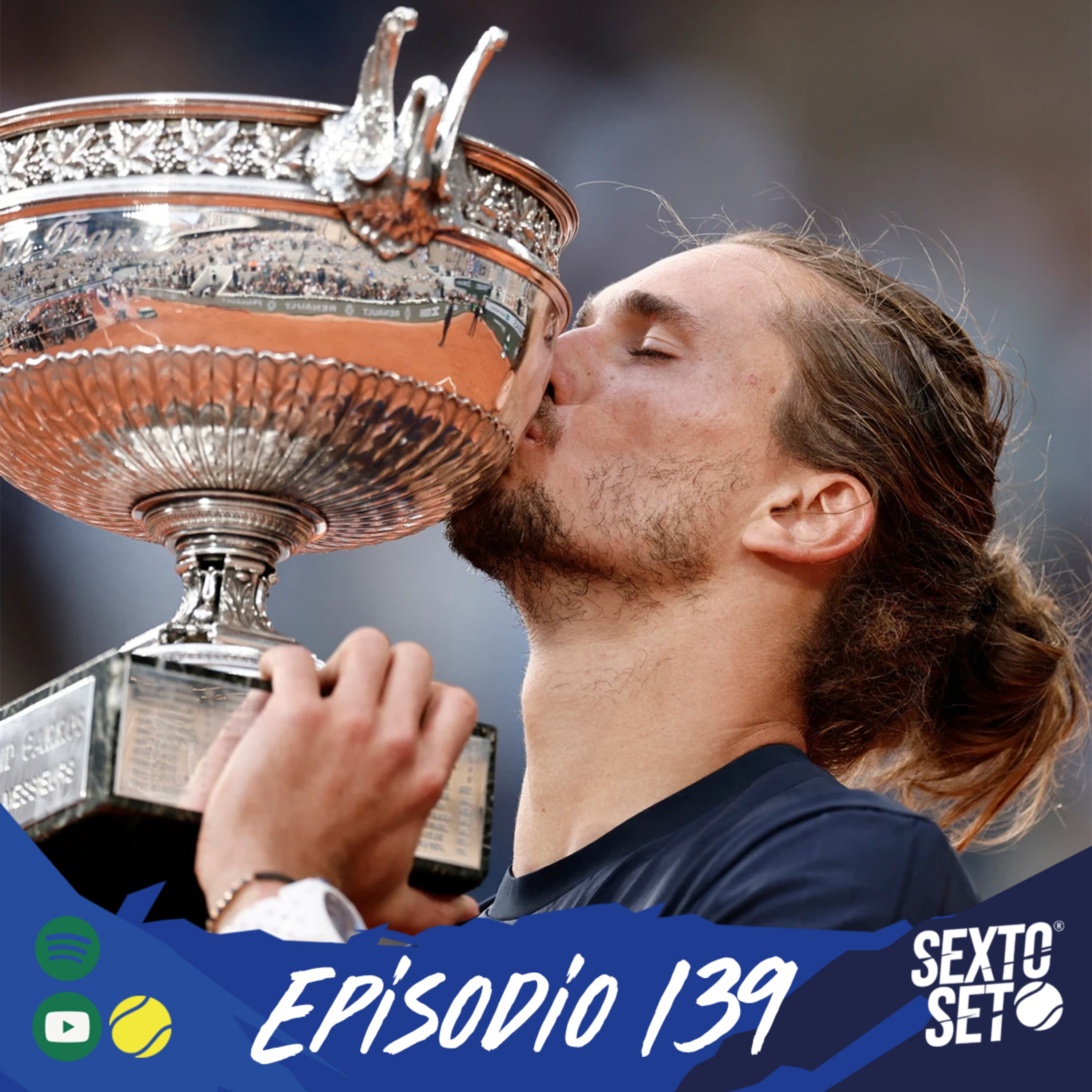 Ep.139 ¡Por fin, Zverev gana Grand Slam! Y ahora, ¿Quién gana Wimbledon?" episode artwork