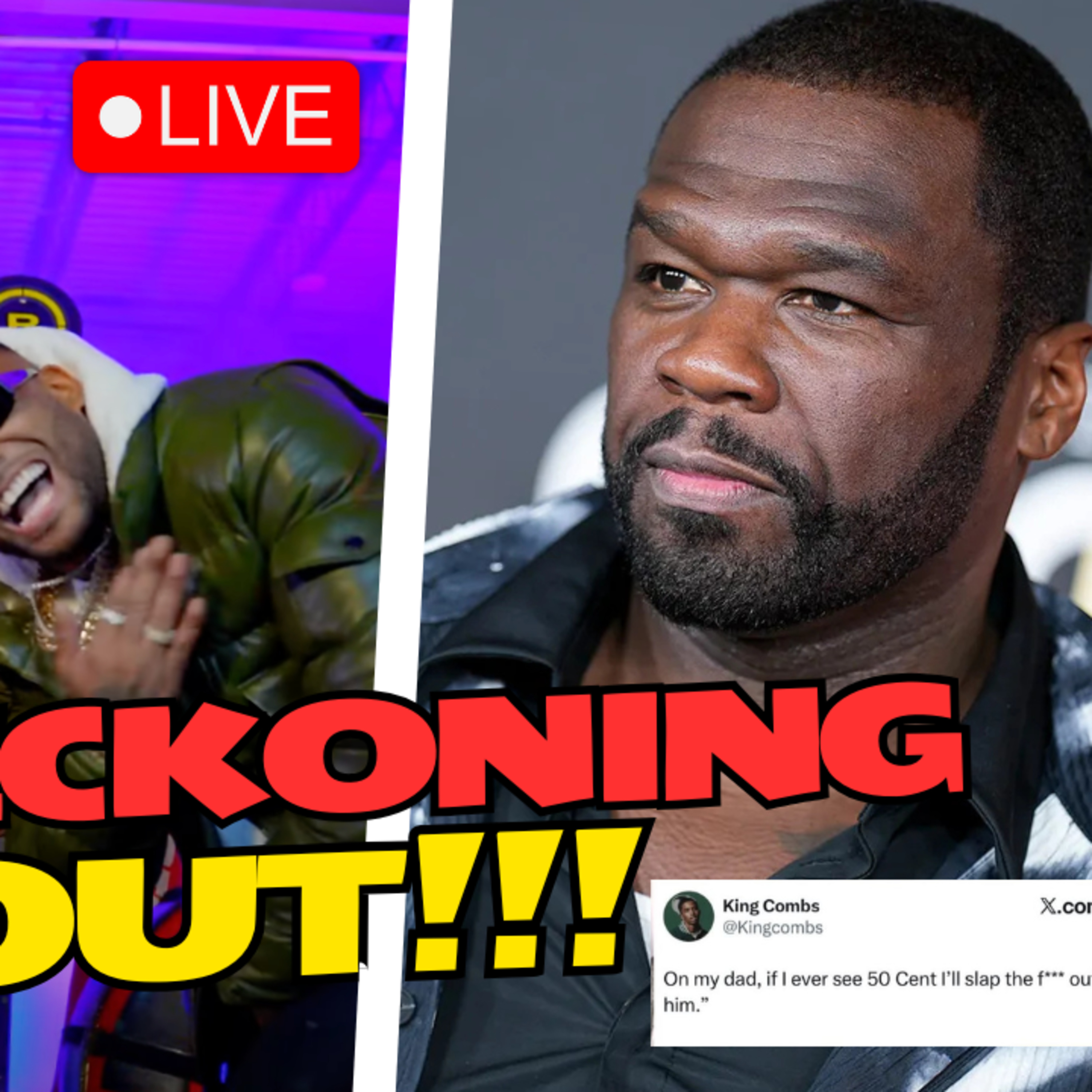  Live: 50 CENT VS. EVERYBODY! King Combs Threatens 50 + Jim Jones & Maino PICK SIDES! episode artwork