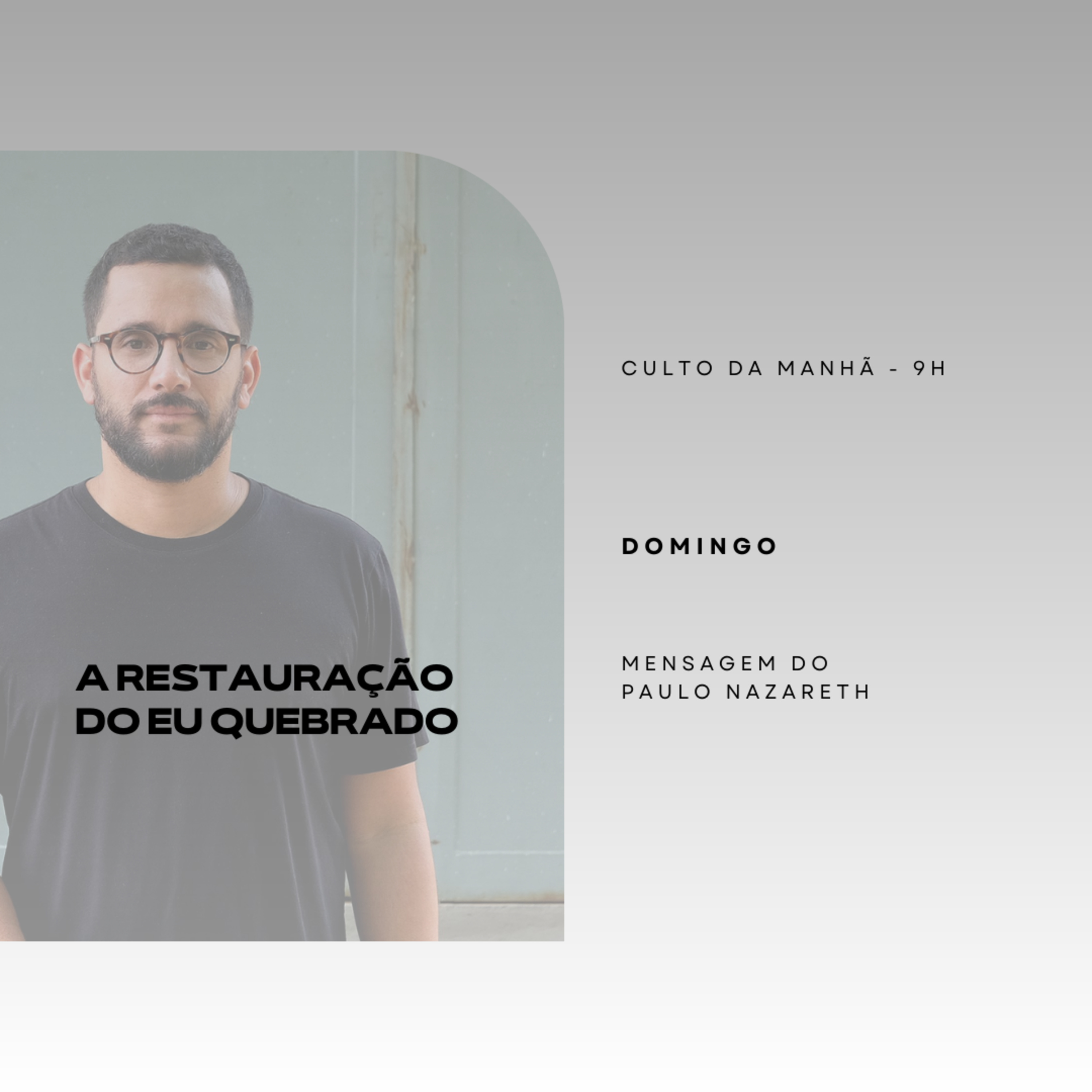Culto da manhã 11.06.2023 - A restauração do eu quebrado | Paulo Nazareth episode artwork