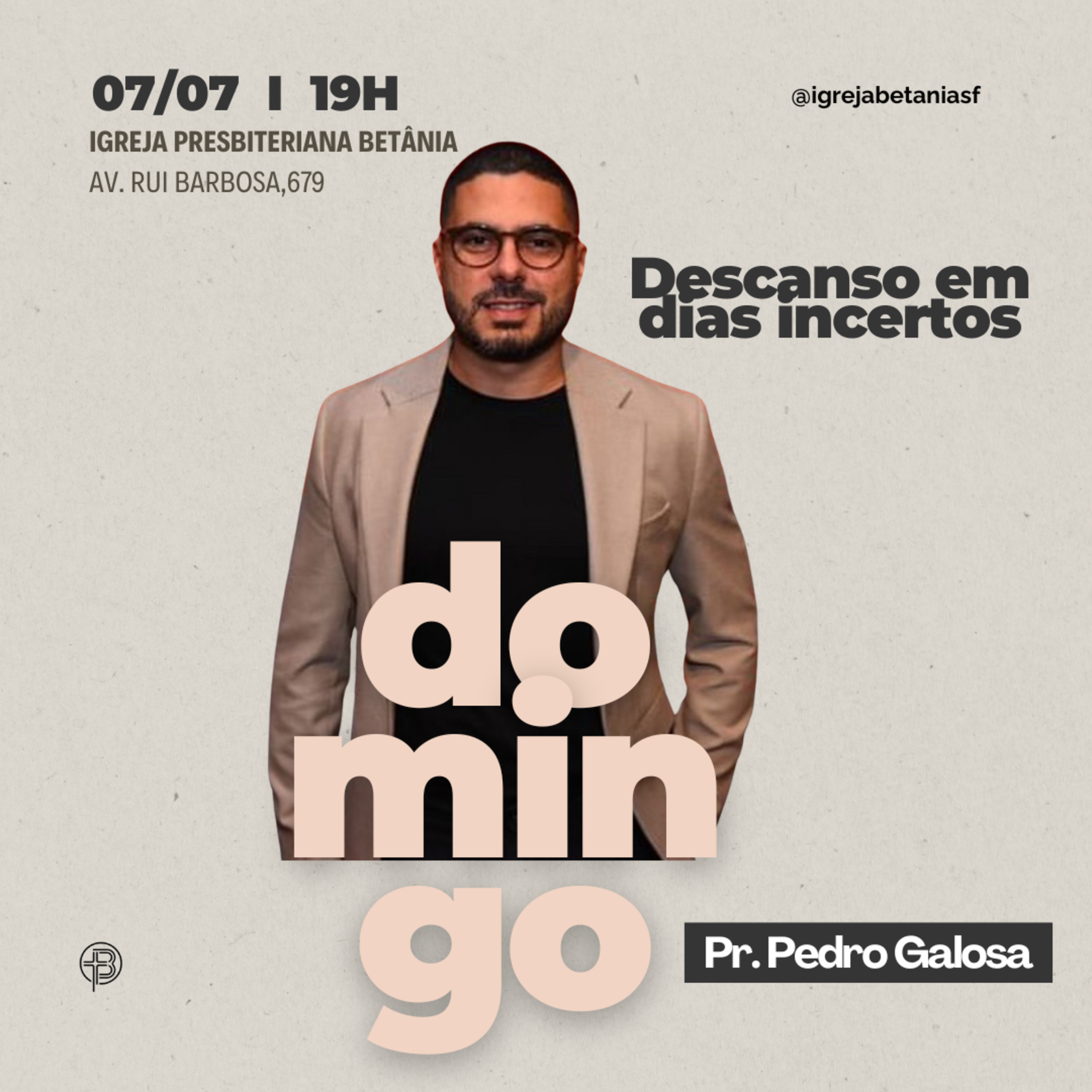 Culto da Noite 07.07.2024 - Descanso em dias incertos - Mateus 8.23-27 | Pr. Pedro Galosa episode artwork
