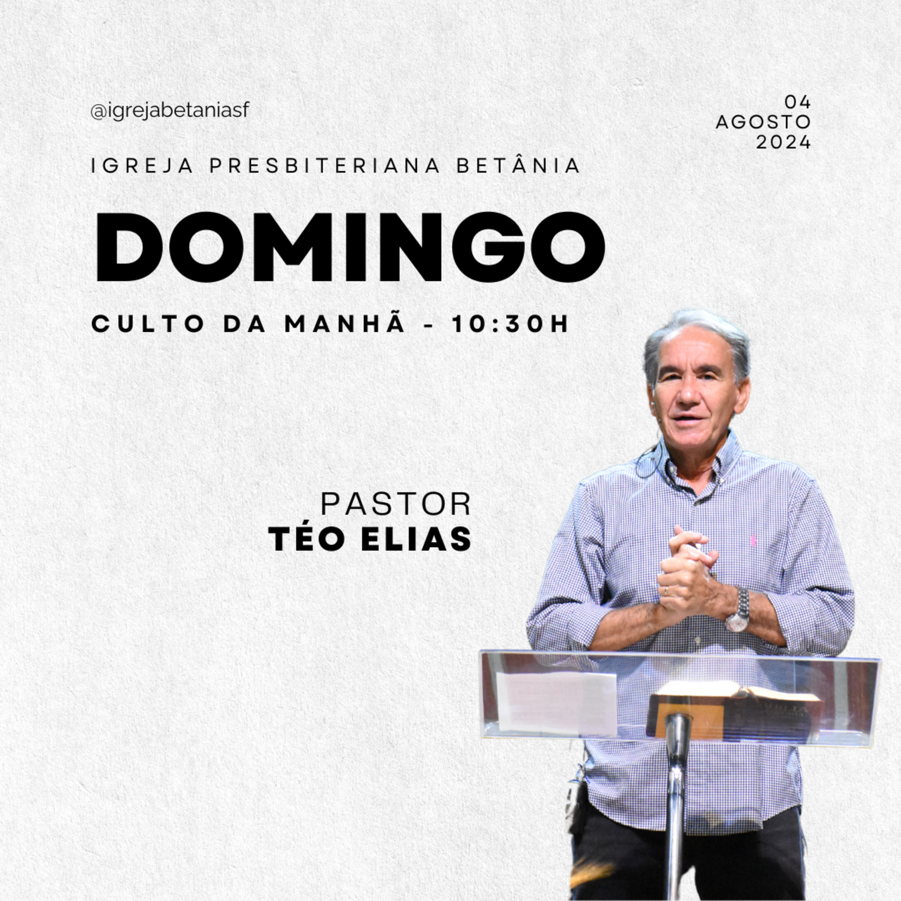 Culto da Manhã 04.08.2024 1 Pedro 5.7 | Pr. Téo Elias episode artwork