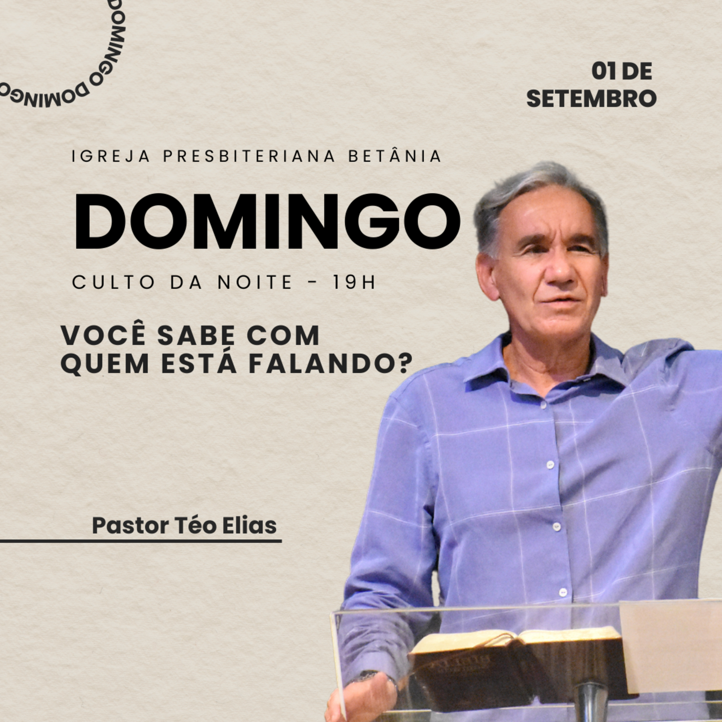 Culto da Noite 01.09.2024 - Você sabe com quem está falando? - Marcos 1.40-45 | Pr. Téo Elias episode artwork