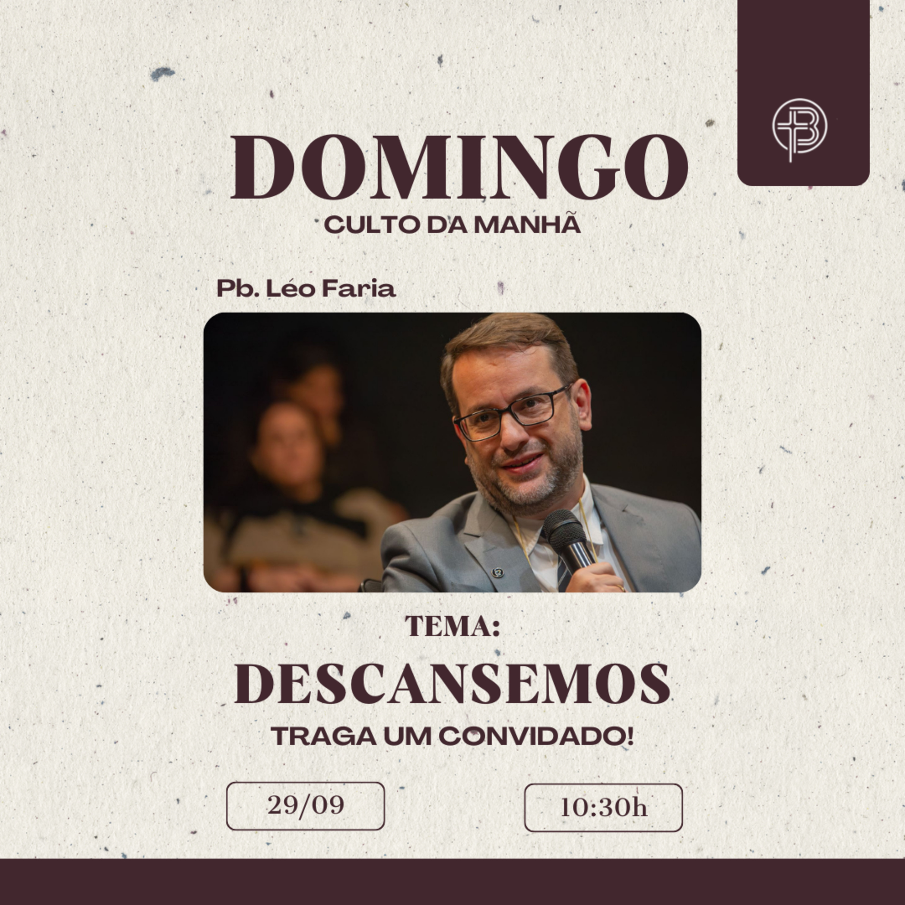 Culto da Manhã 29.09.2024 - Descansemos - Apocalipse 14.9-13 | Pb. Léo Faria episode artwork