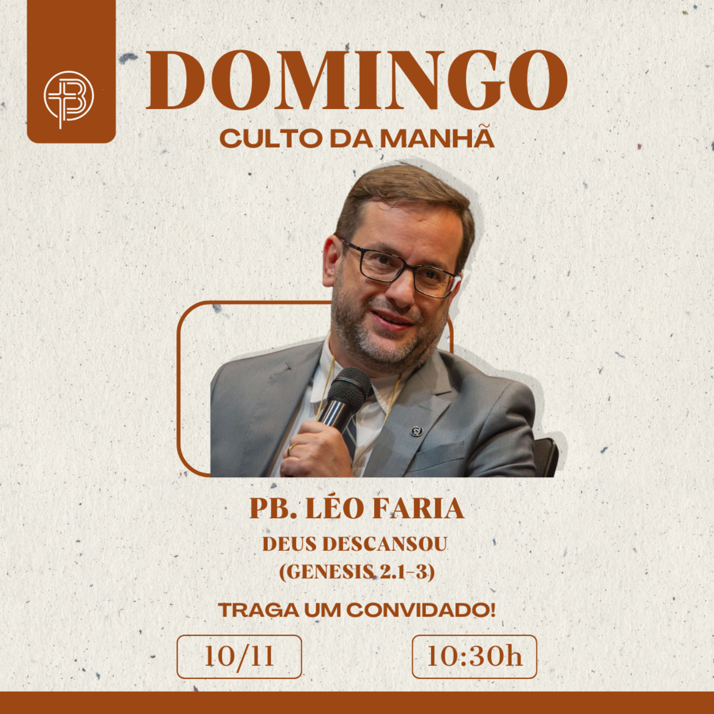 Culto da Manhã 17.11.2024 - Deus descansou - Gênesis 2.1-3 | Pb. Léo Faria episode artwork