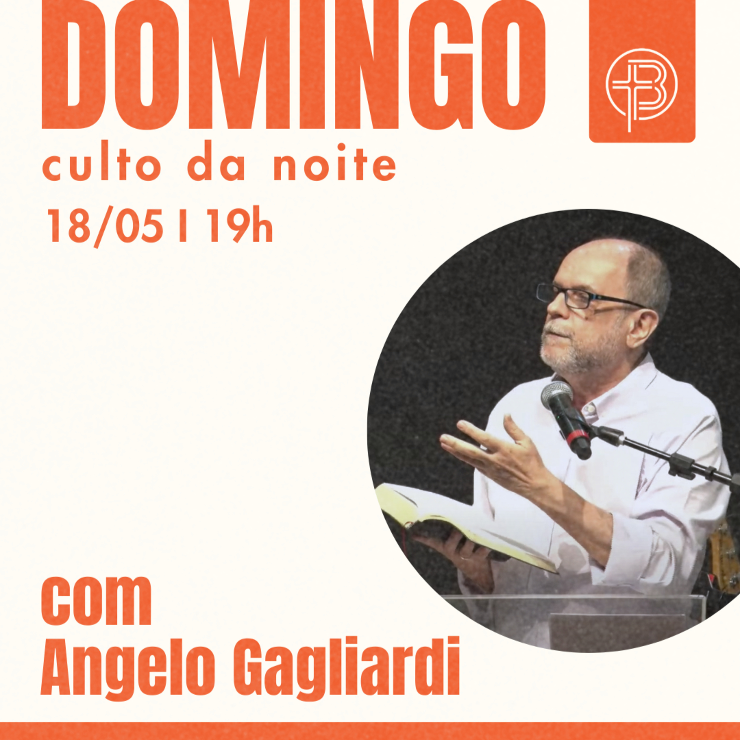 Culto da Noite 18.05.2025 - Fogo no monte Carmelo - 1 Reis 18 -38 | Pb. Ângelo Gagliardi episode artwork