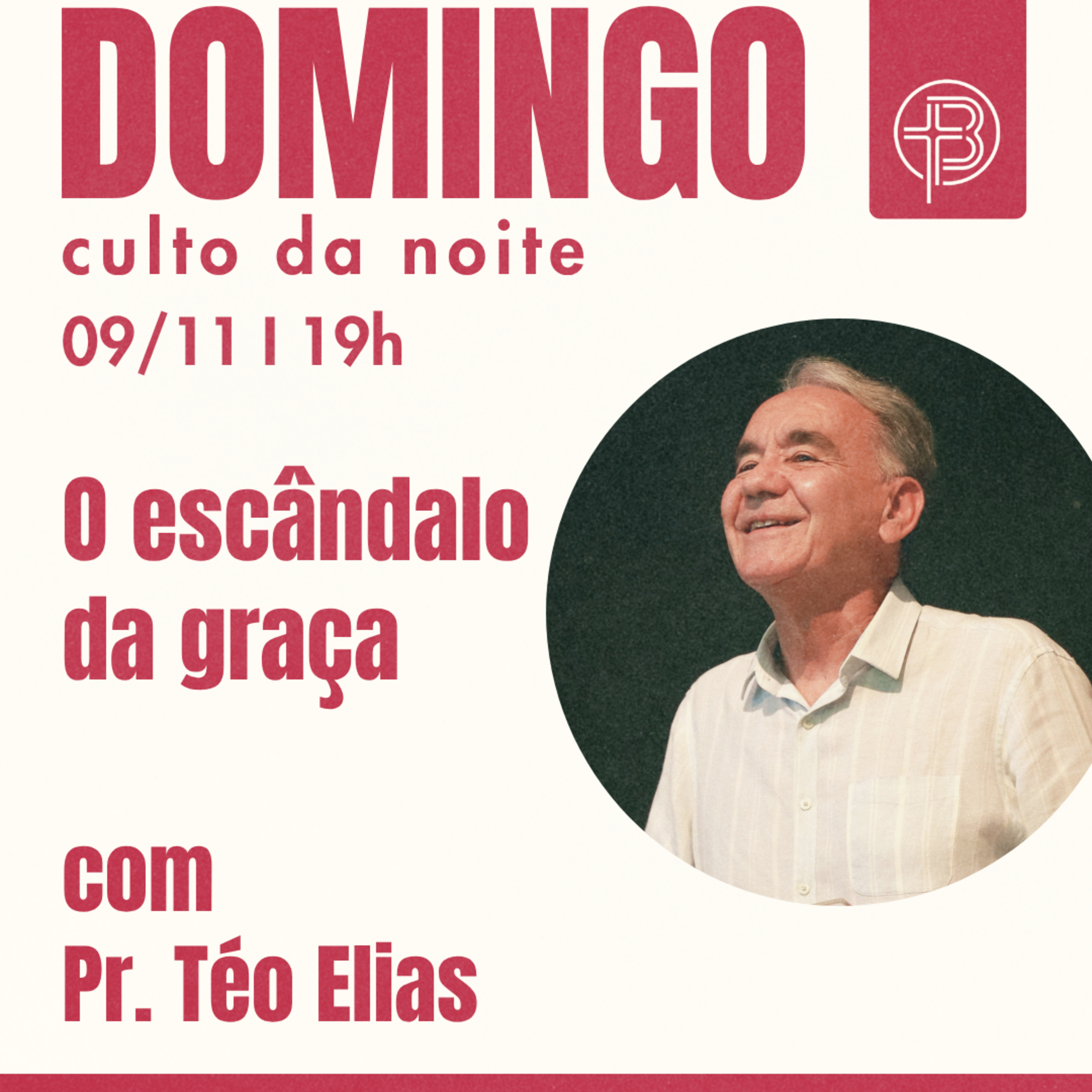 Culto da Noite 09.11.2025 - O escândalo da graça - João 5:1-18 | Pr. Téo Elias episode artwork