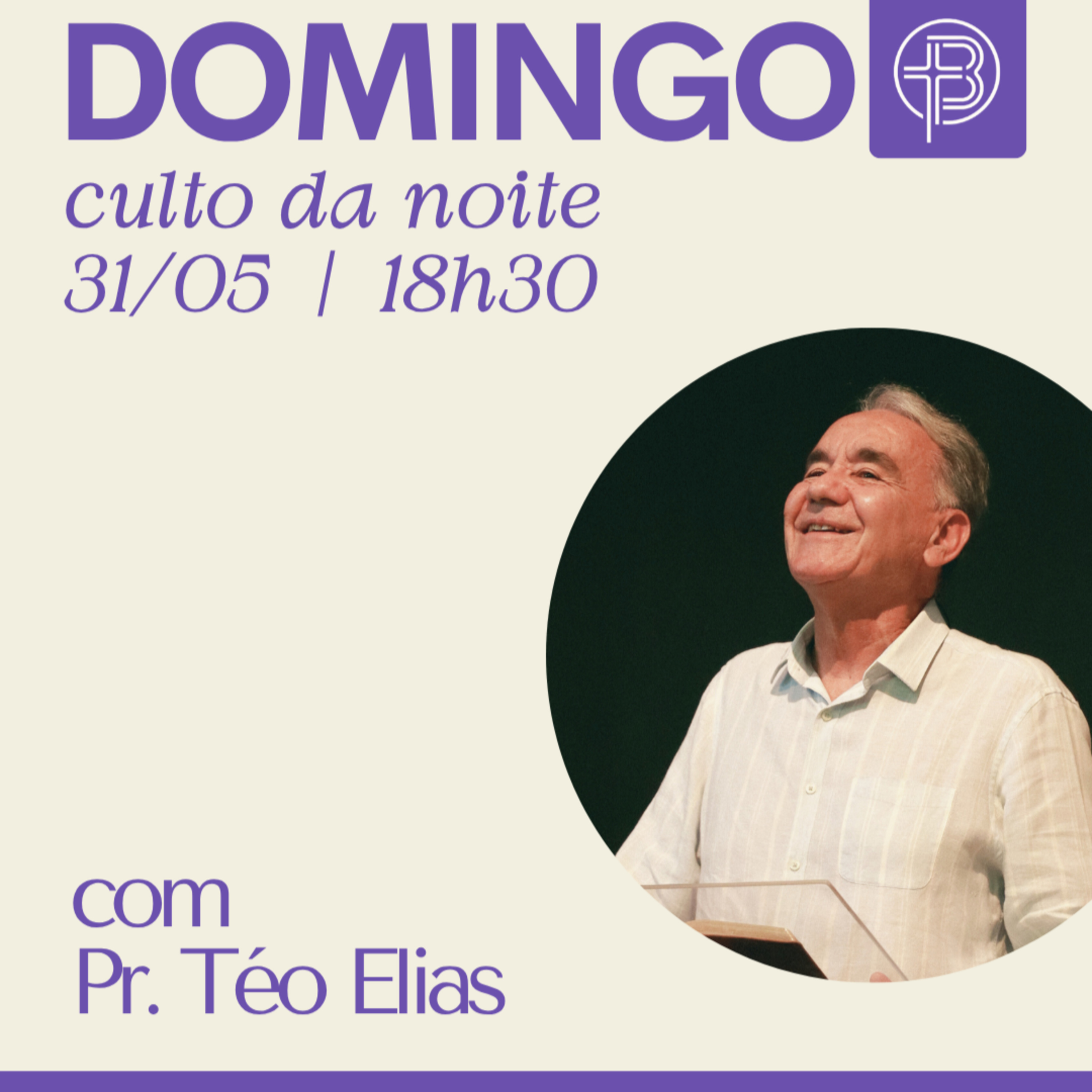Culto da Noite 31.05.2026 - O que se passa no ambiente religioso - João 12.20-26 | Pr. Téo Elias episode artwork