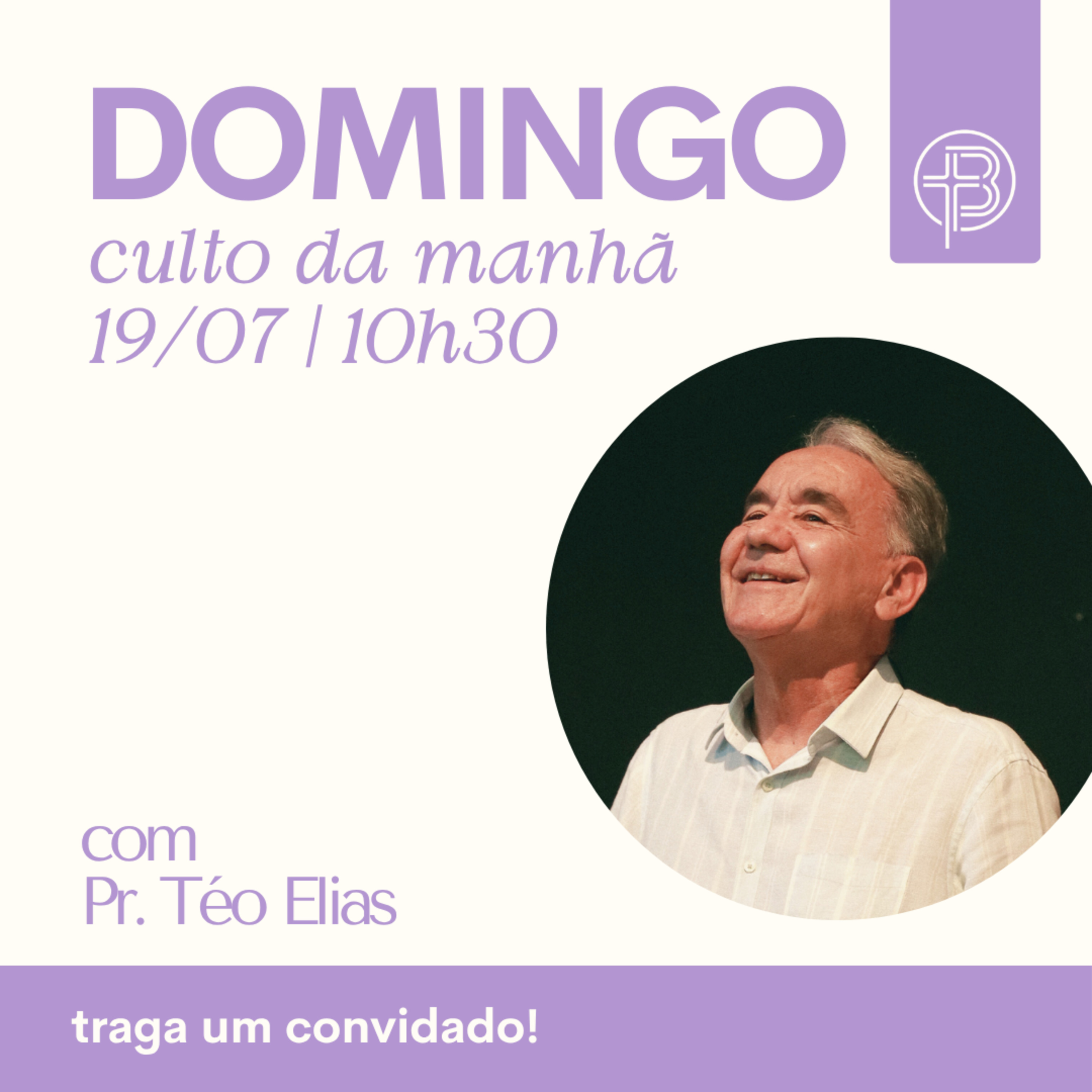 Culto da Manhã 19.07.2026 - O nosso verdadeiro refúgio - Salmos 56 | Pr. Téo Elias episode artwork