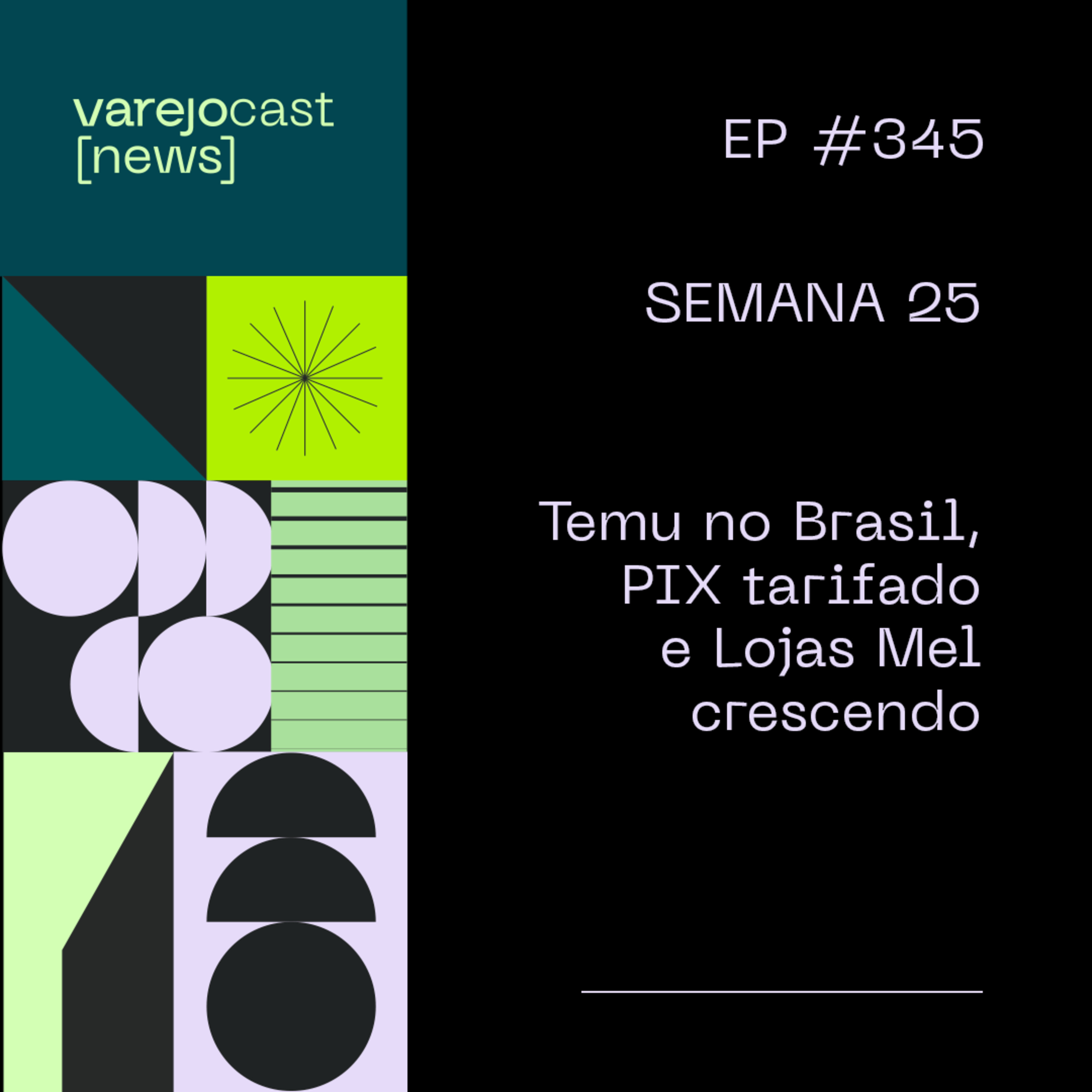 Semana 25: Temu no Brasil, PIX tarifado e Lojas Mel crescendo | varejocast [news] EP 345 episode artwork
