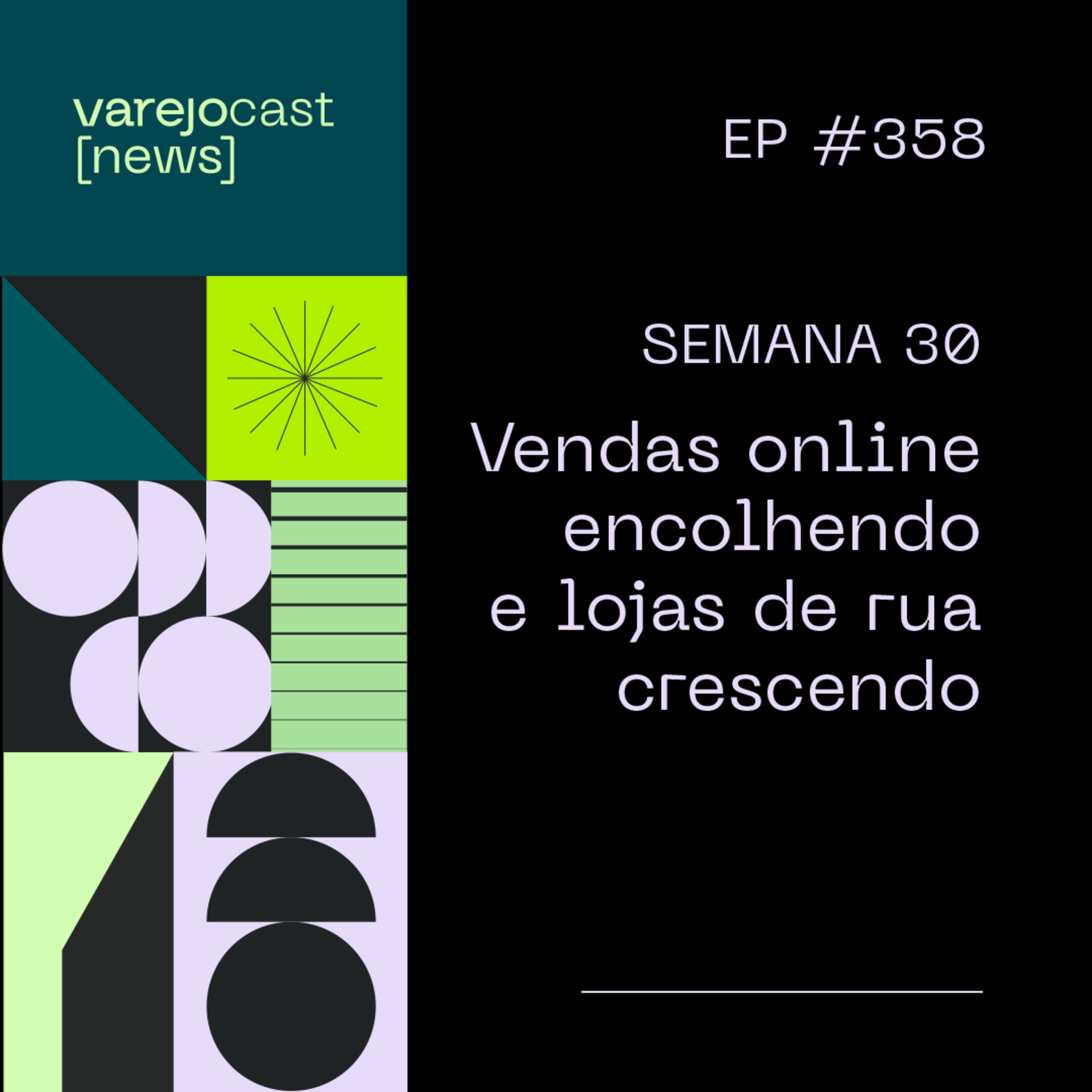 Semana 30: Vendas online encolhendo e lojas de rua crescendo, no [varejocast] news EP 358 episode artwork