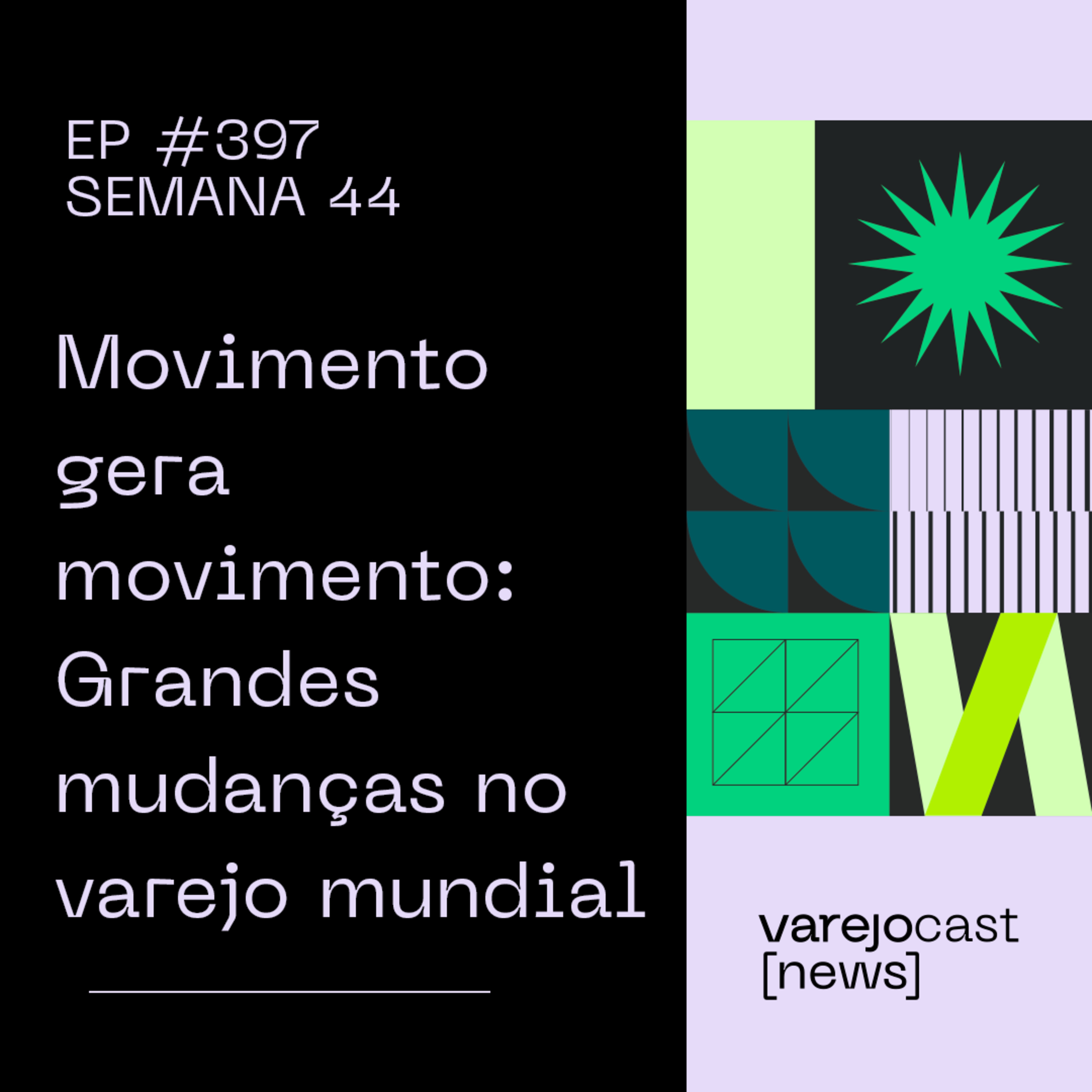 Movimento gera movimento: Grandes mudanças no varejo mundial [varejocast] news EP 397 episode artwork
