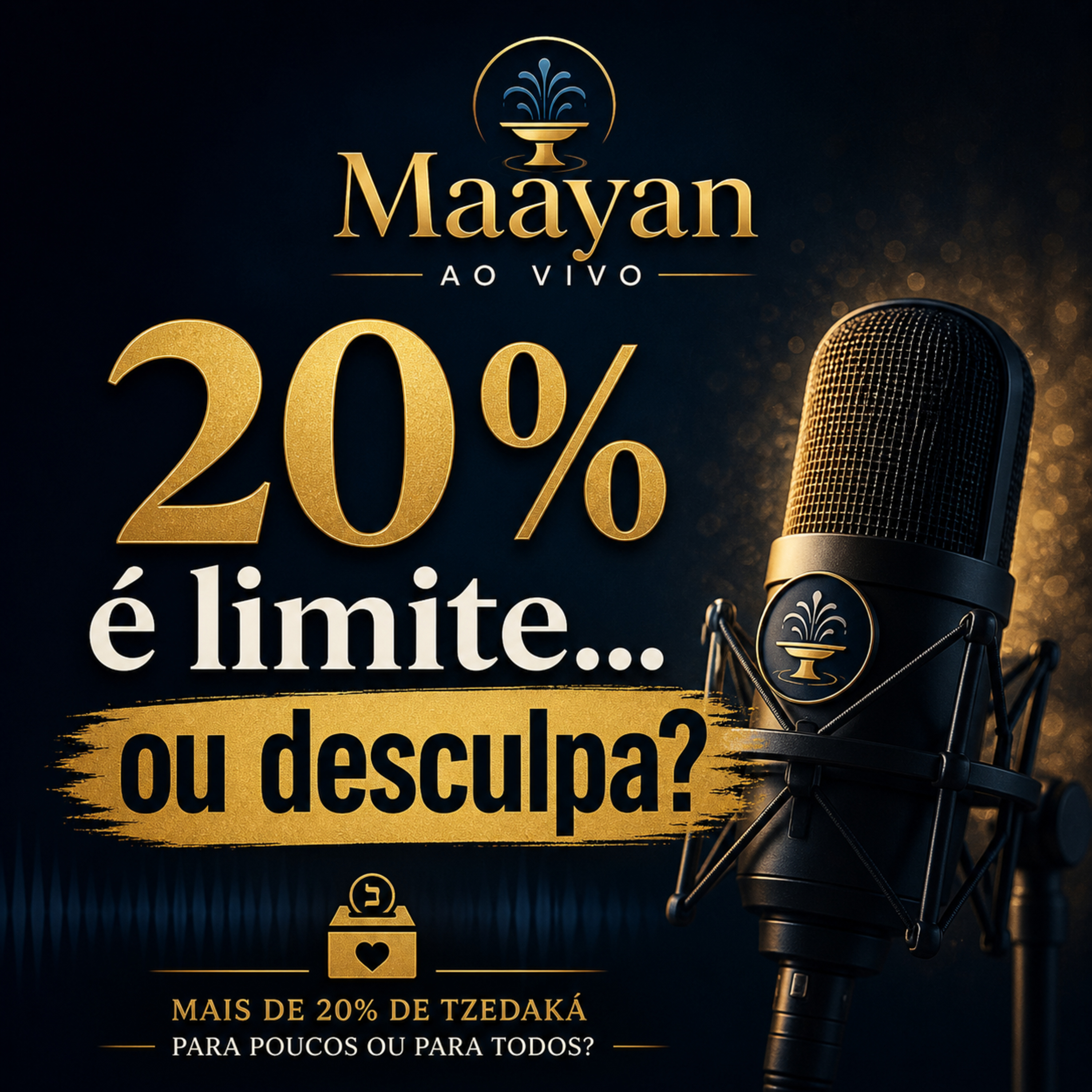 🎙Maayan Ao Vivo: Mais de 20% de tzedaká — para poucos ou para todos? episode artwork