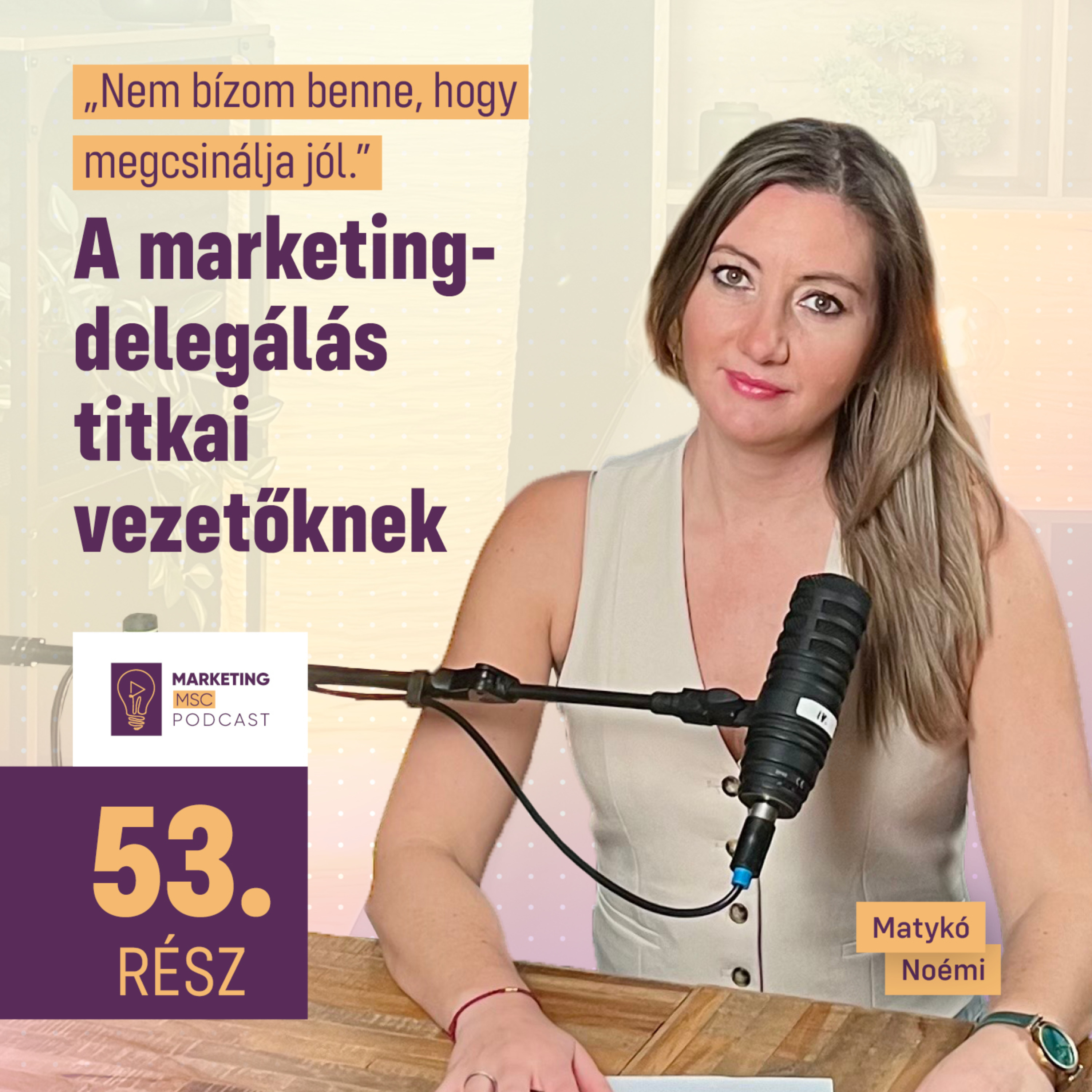 #53 „Nem bízom benne, hogy megcsinálja jól” - A marketingdelegálás titkai vezetőknek